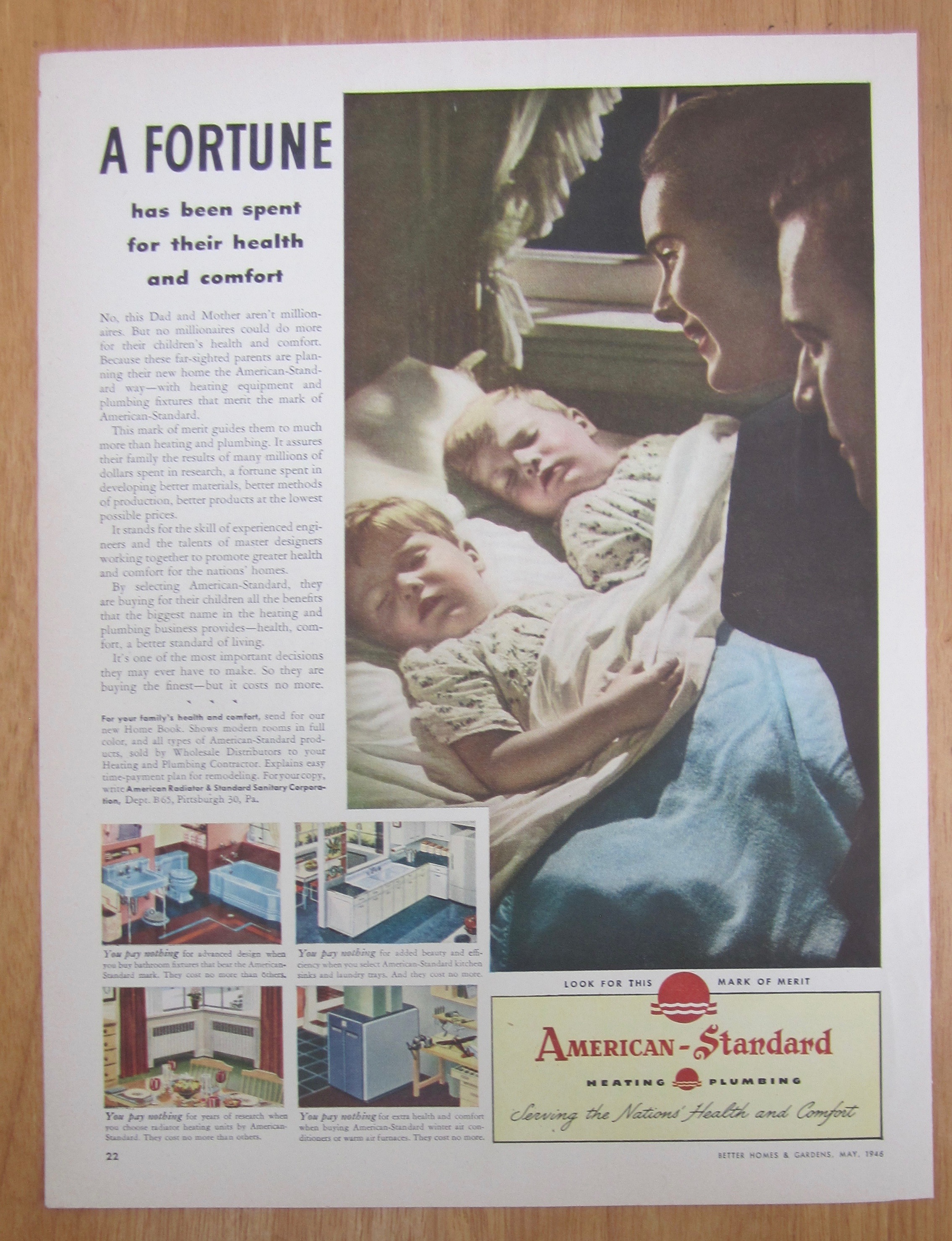 1946 American Standard Plumbing & Heating w/Babies