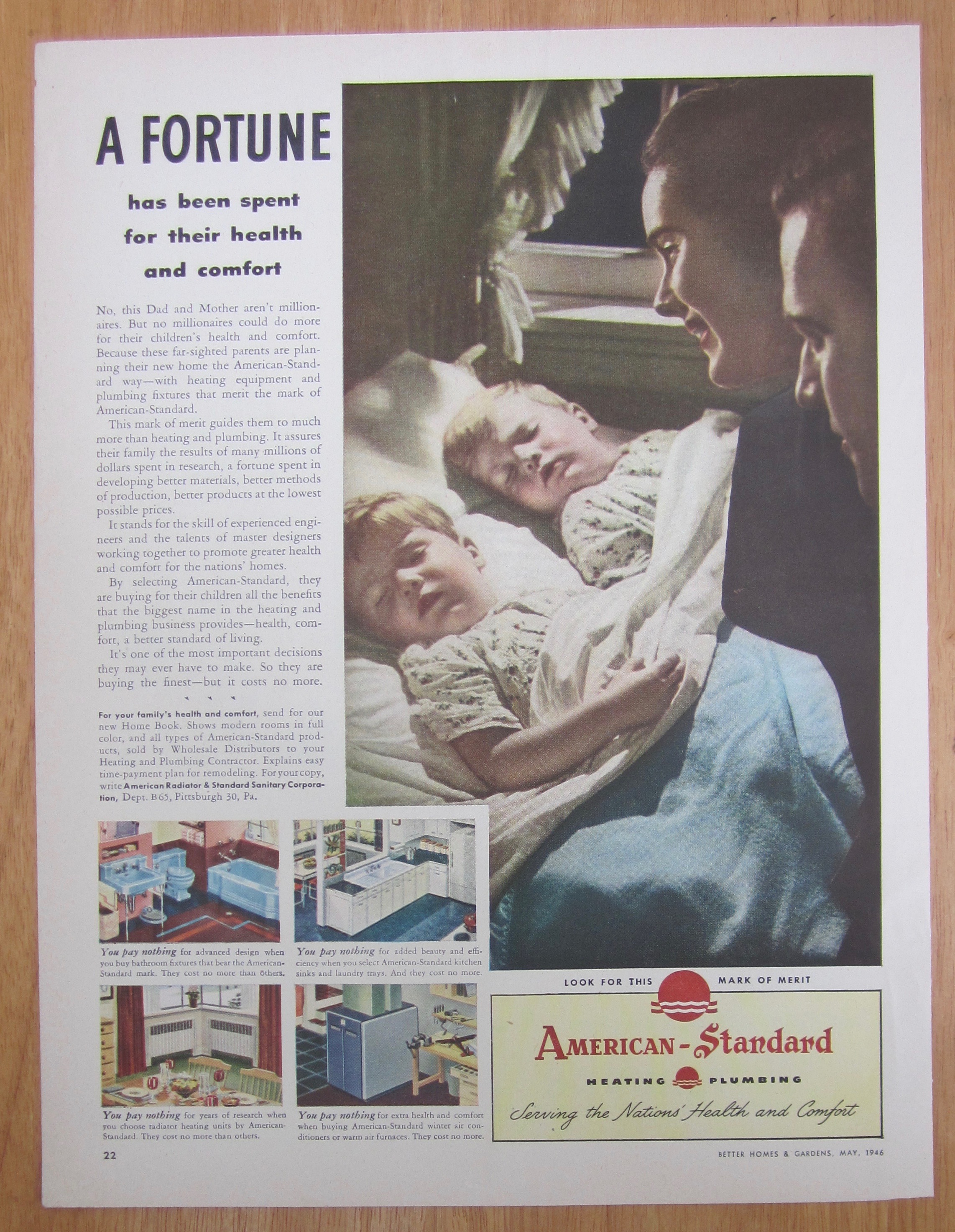 1946 American Standard Plumbing & Heating w/Babies