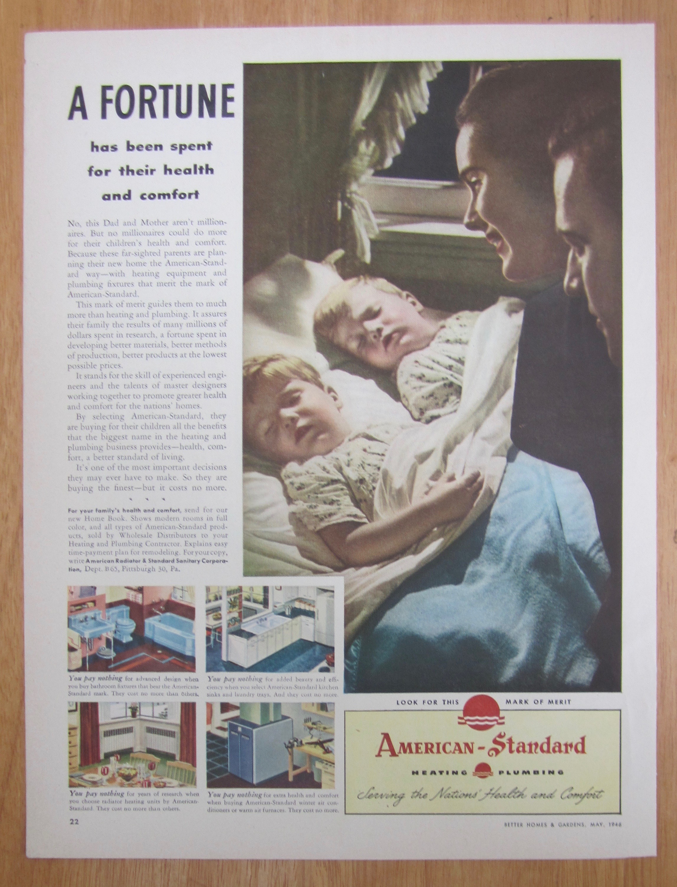 1946 American Standard Plumbing & Heating w/Babies