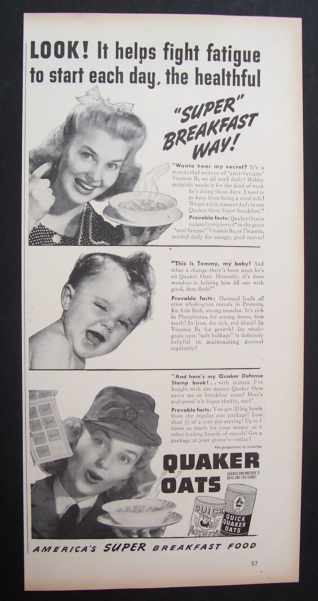 1942  Quaker  Oats  Cereal