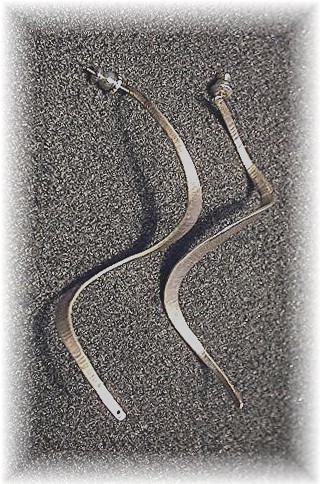 3 Inch Sterling Silver Artist Signed Post Ear