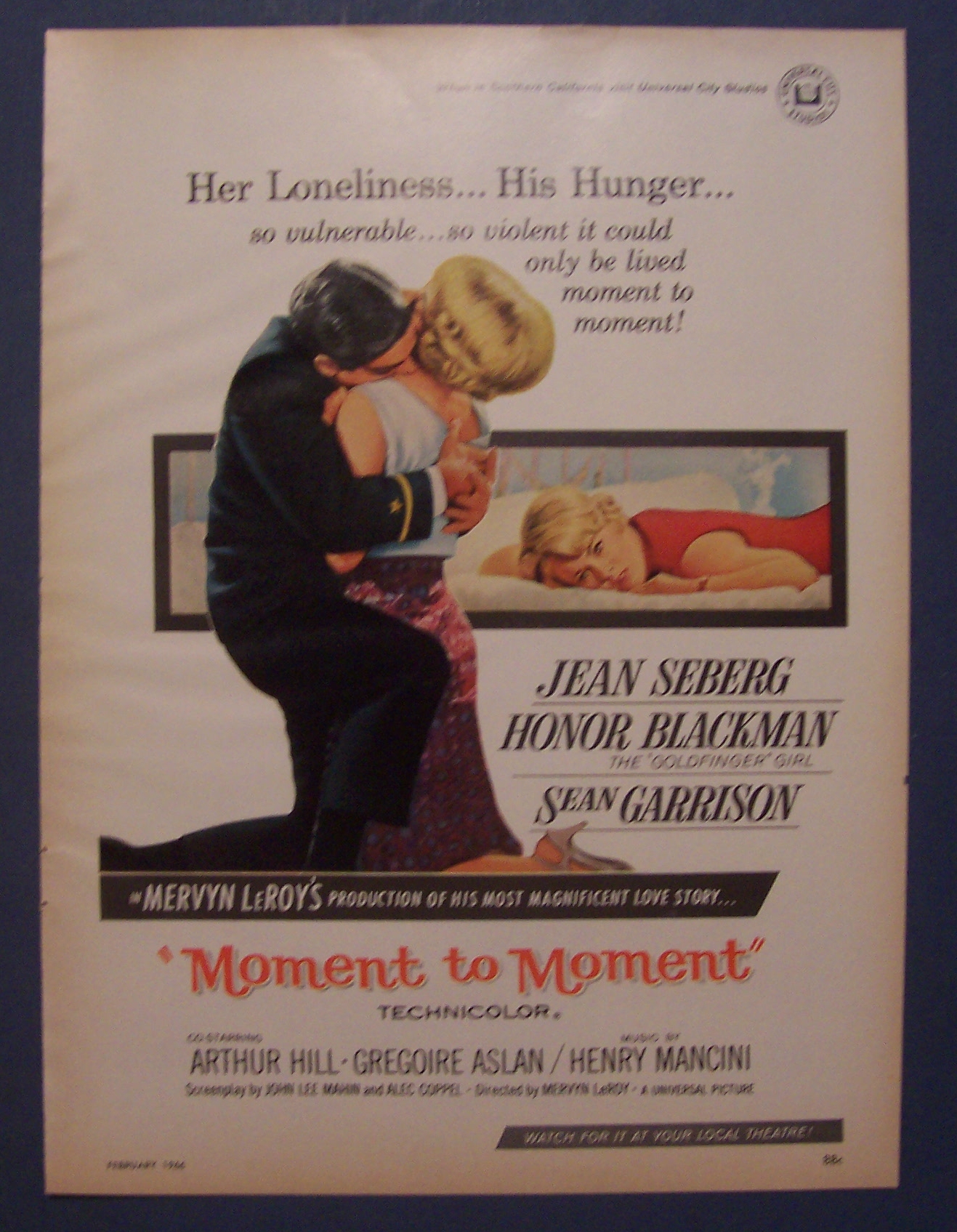 1966  Movie  Ad  For  Moment  To  Moment