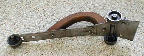 Hand Scraper on Cast Iron Wheels Rare Antique!