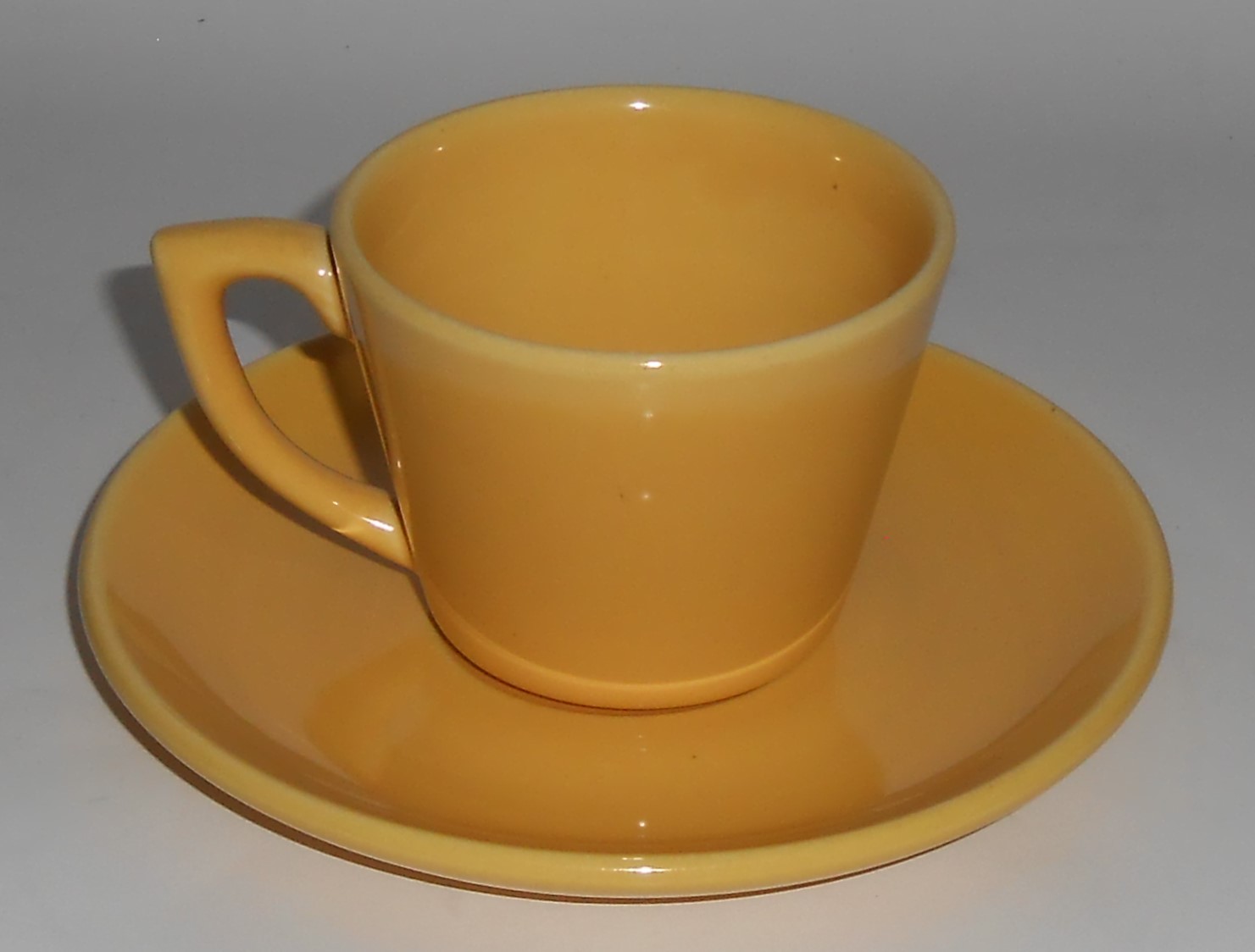 Bauer Pottery La Linda Yellow Cup & Saucer Set