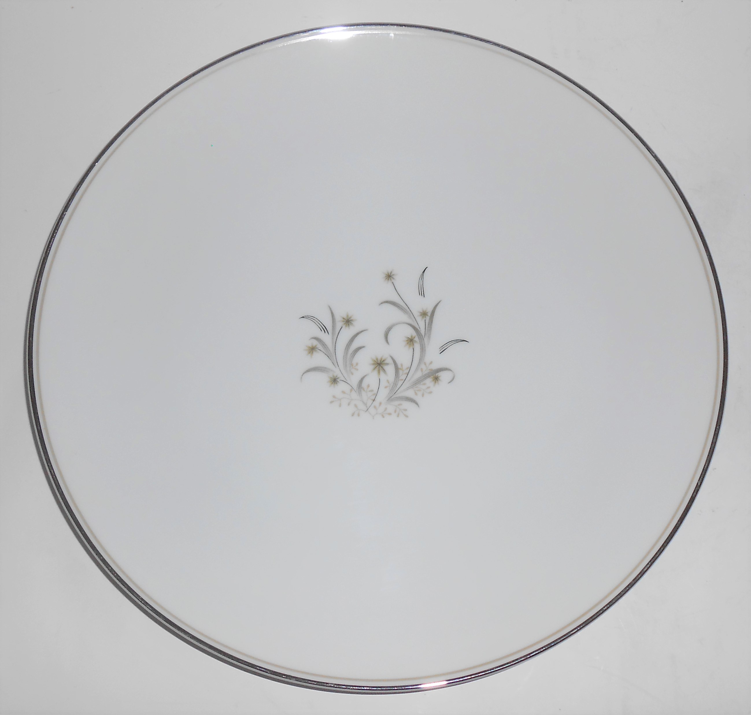 Noritake Porcelain China 5772 Ardis Platinum Dinner Pl