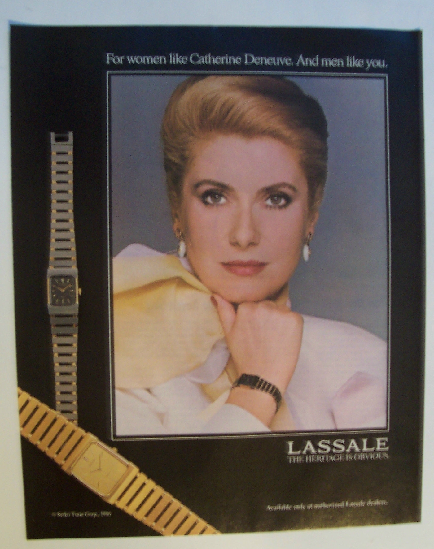 1986 Lassale Watch with Catherine Deneuve