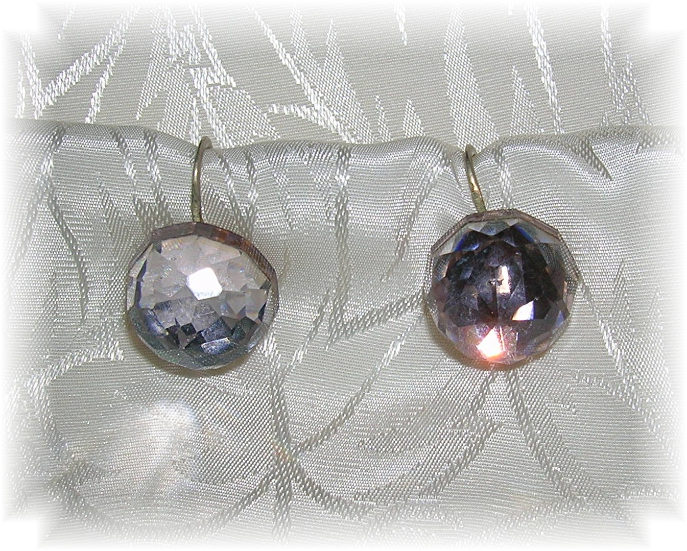 Cut Crystal Goldtone Screwback Earrings