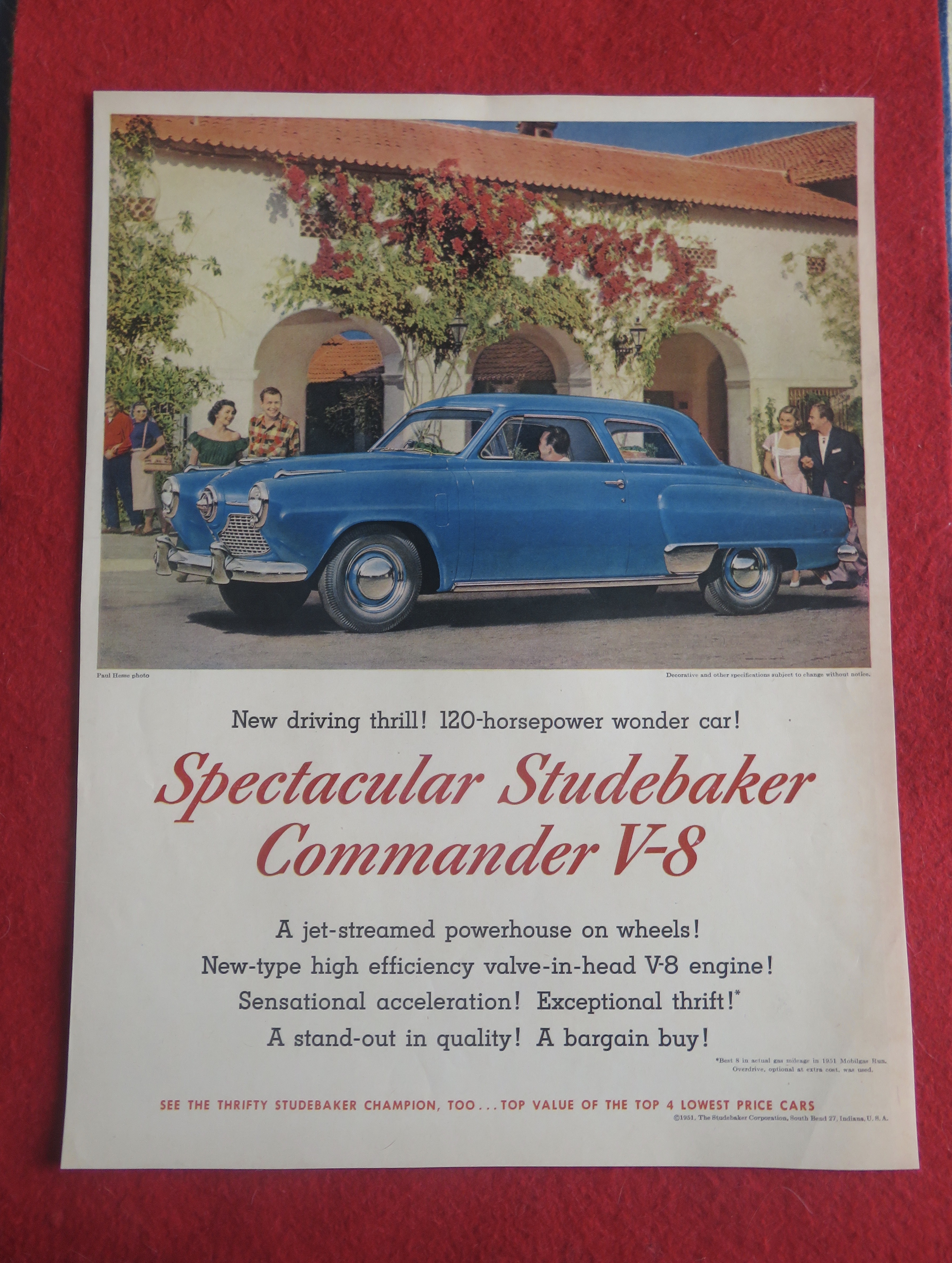 1951 Studebaker with Studebaker Commander V - 8