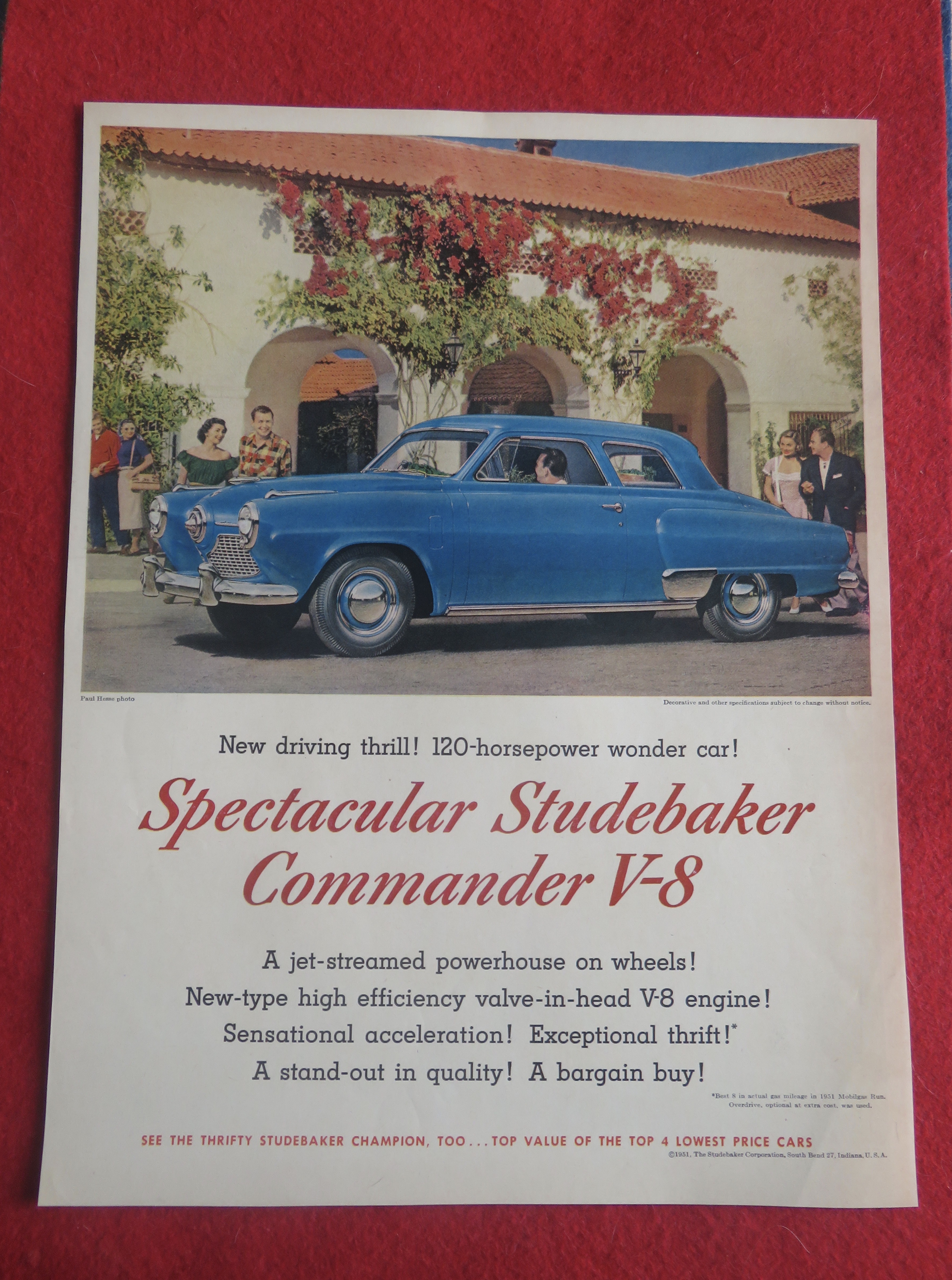 1951 Studebaker with Studebaker Commander V - 8