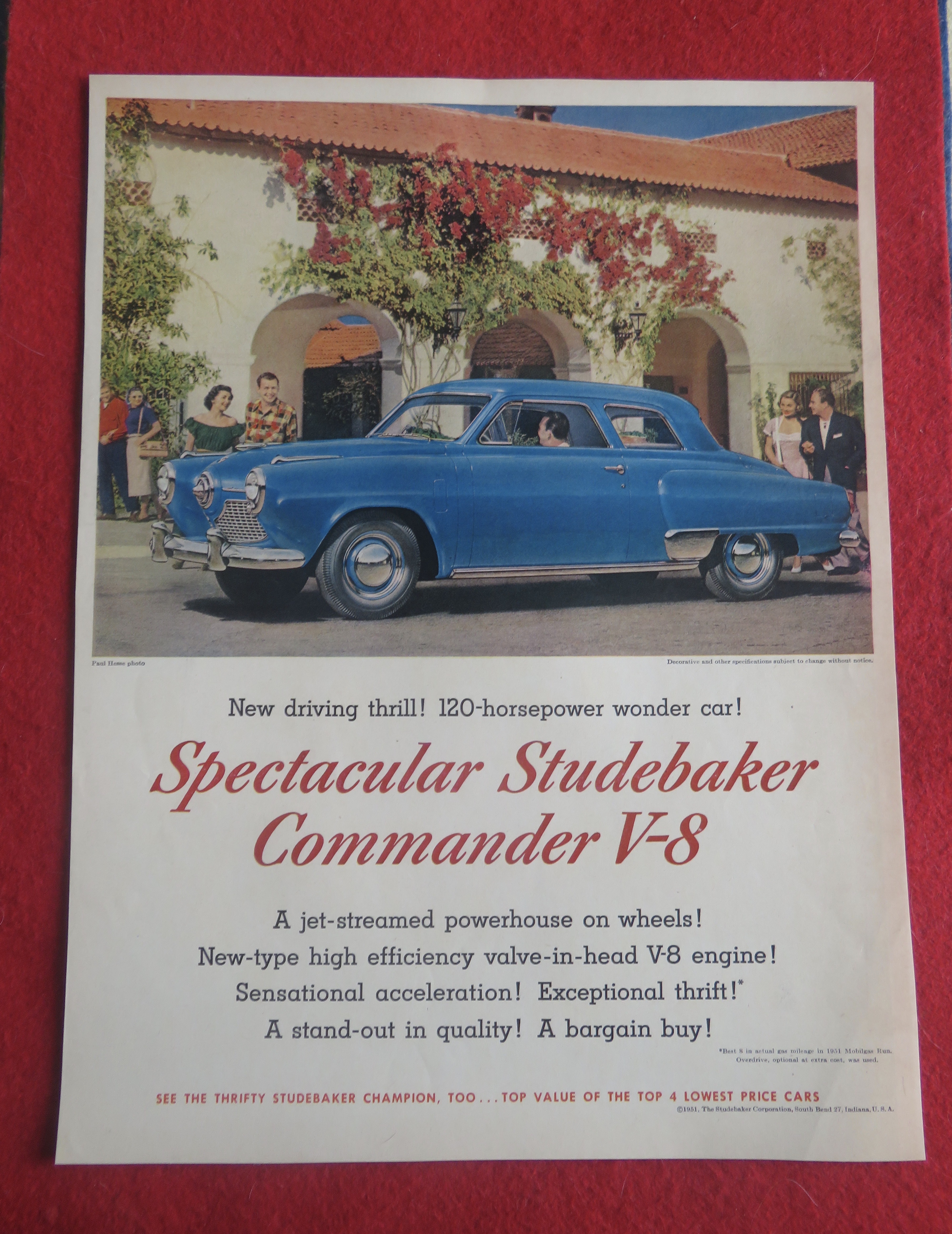 1951 Studebaker with Studebaker Commander V - 8