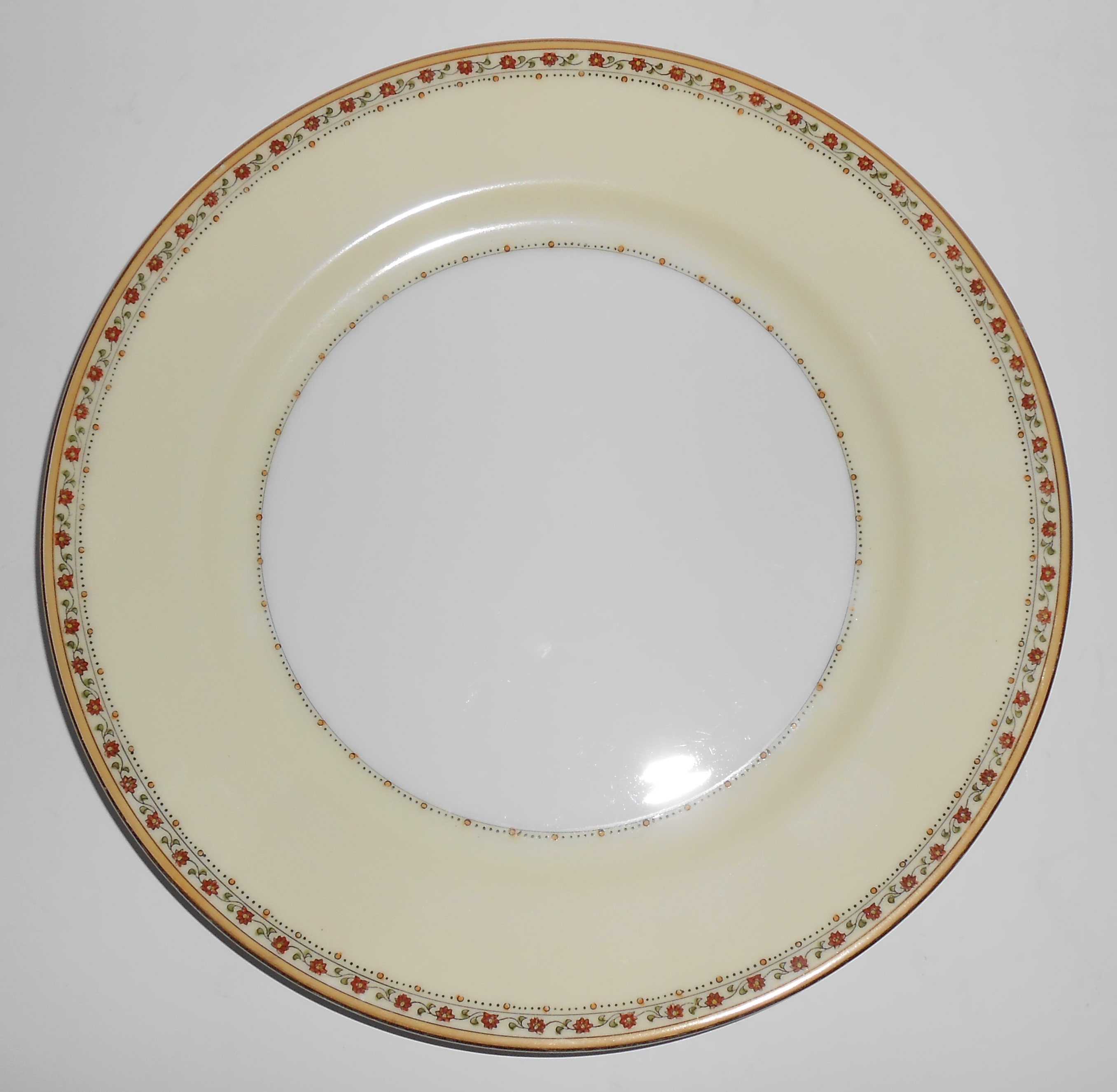 Meito China Porcelain Japan Red/Yellow Flower w/Gold