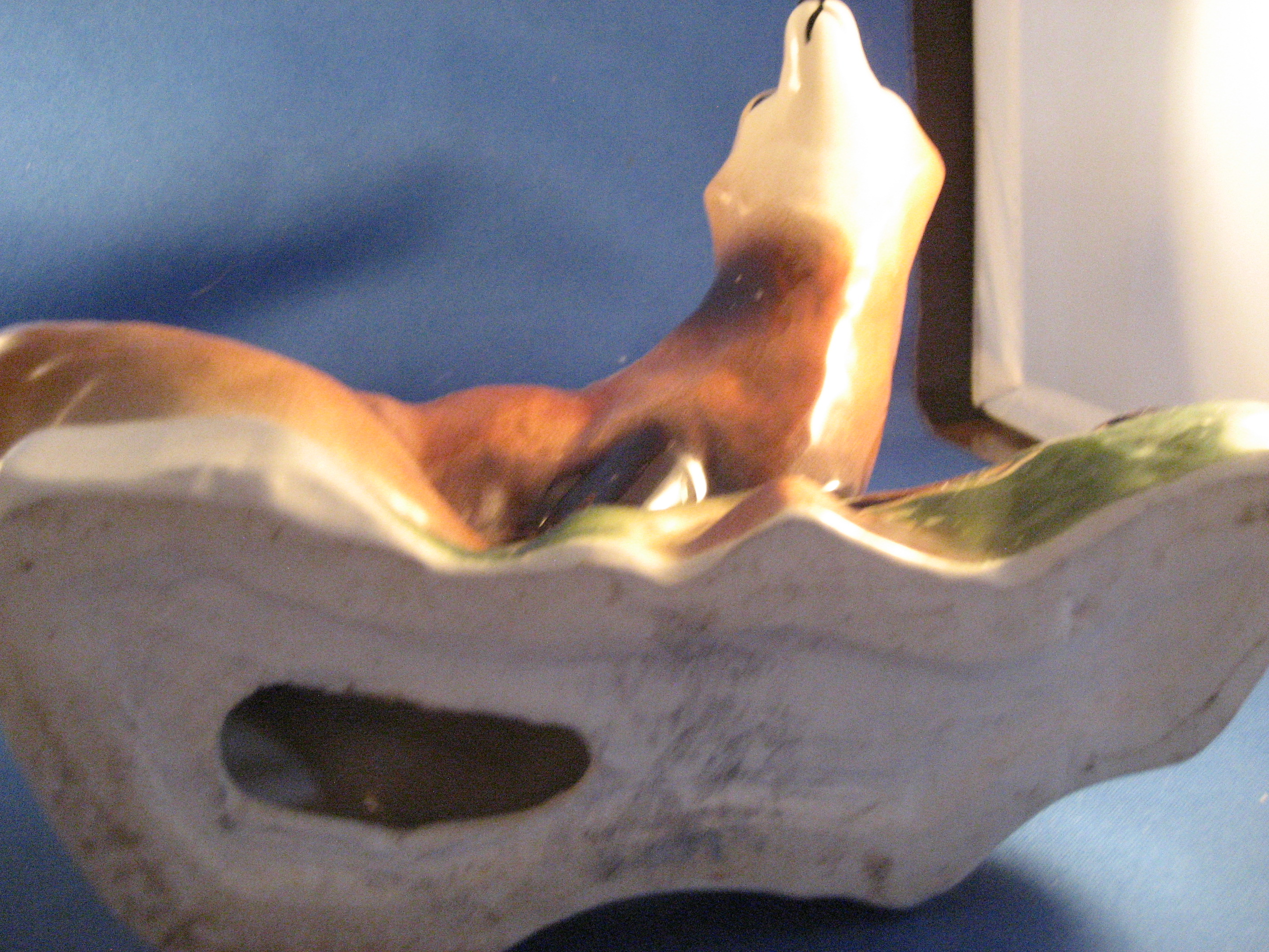Fox Porcelain Planter