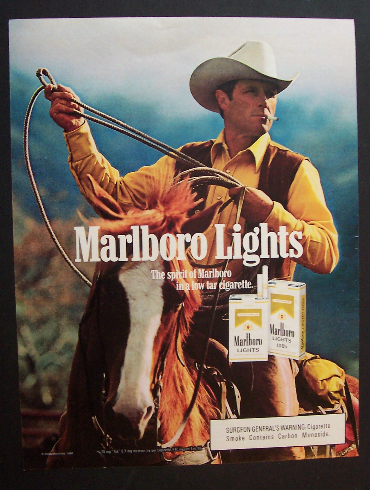 1986  Marlboro  Lights  Cigarettes