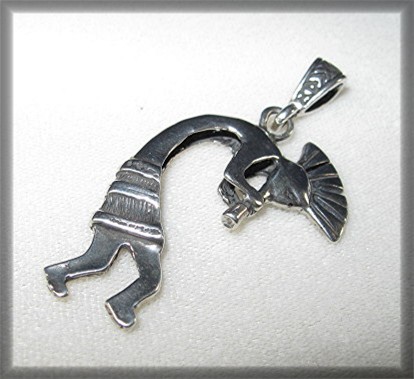 Navajo Sterling Silver Kokopelli Dancer Pendant