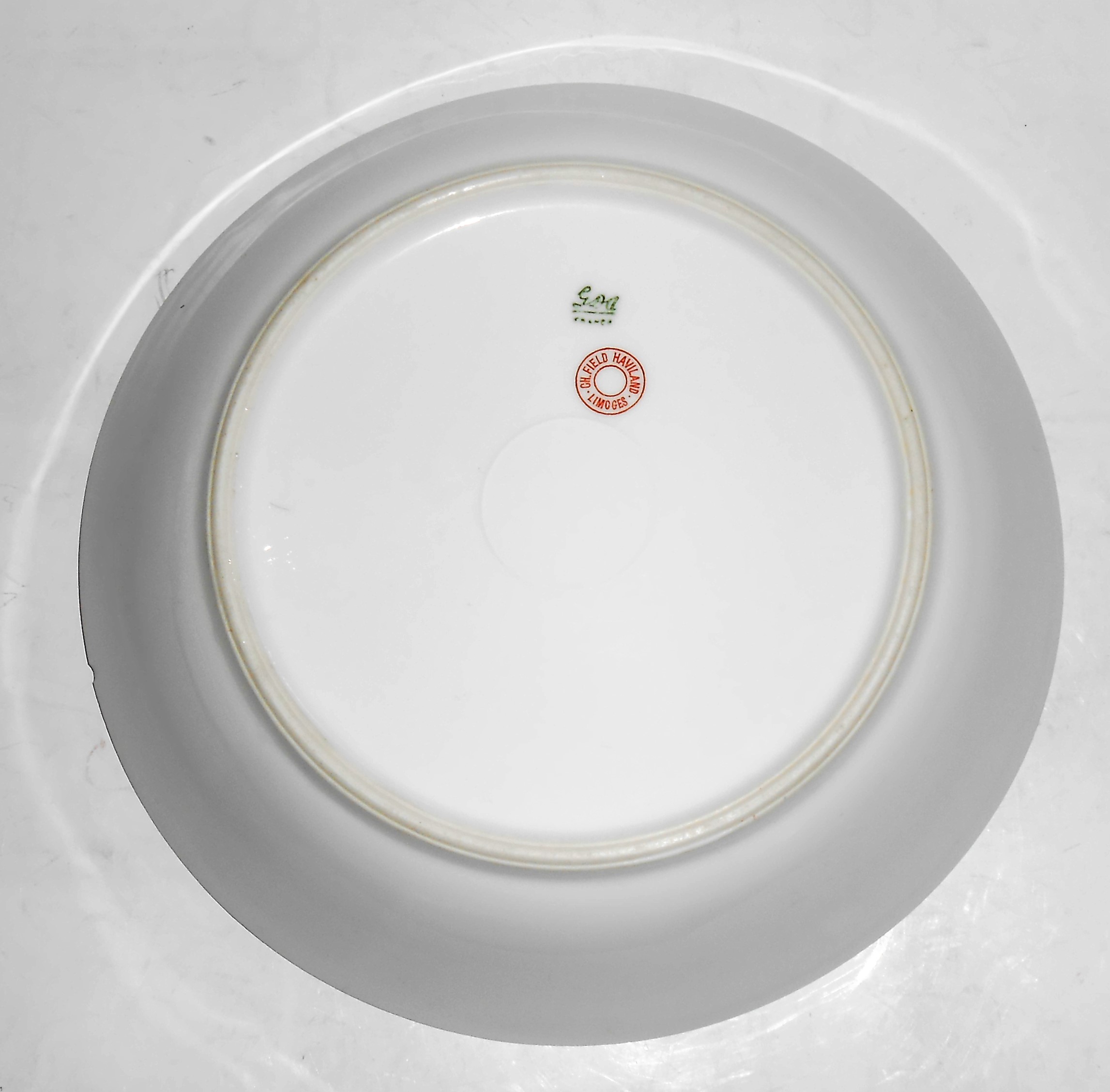 Chas Field Haviland Limoges Pink Roses Soup Bowl