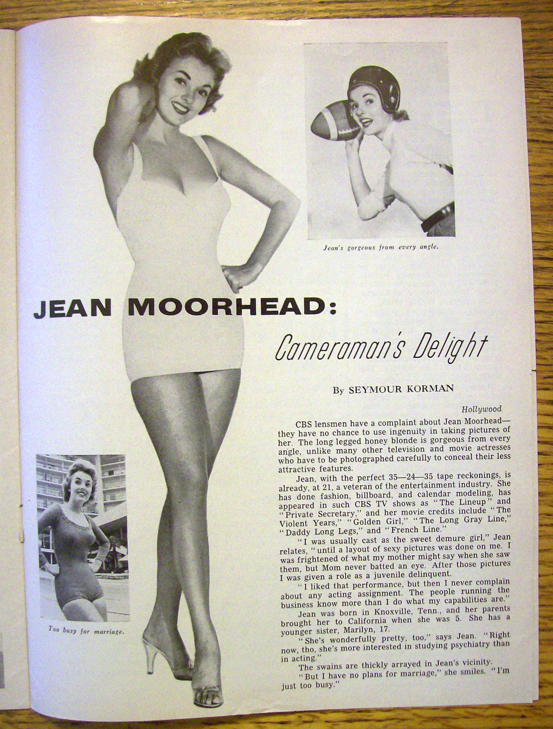 Chicago TV Week November 3-9, 1956 Jean Moorhead