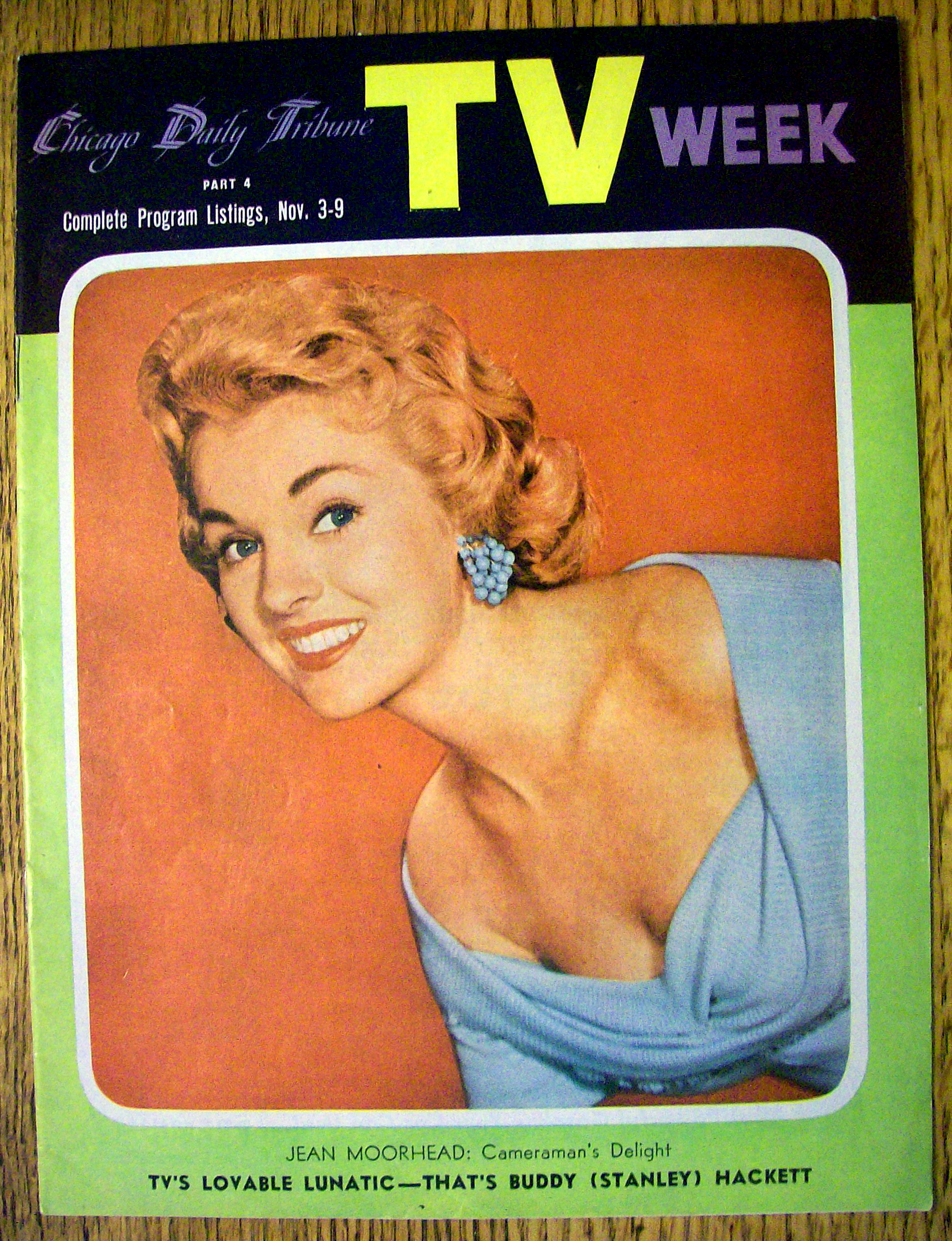 Chicago TV Week November 3-9, 1956 Jean Moorhead
