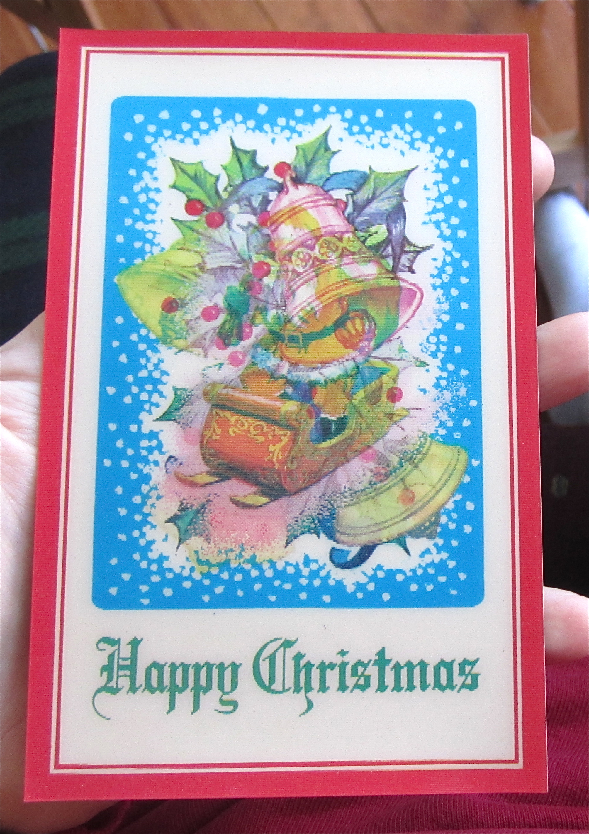 Flicker Flash Happy Christmas Postcard