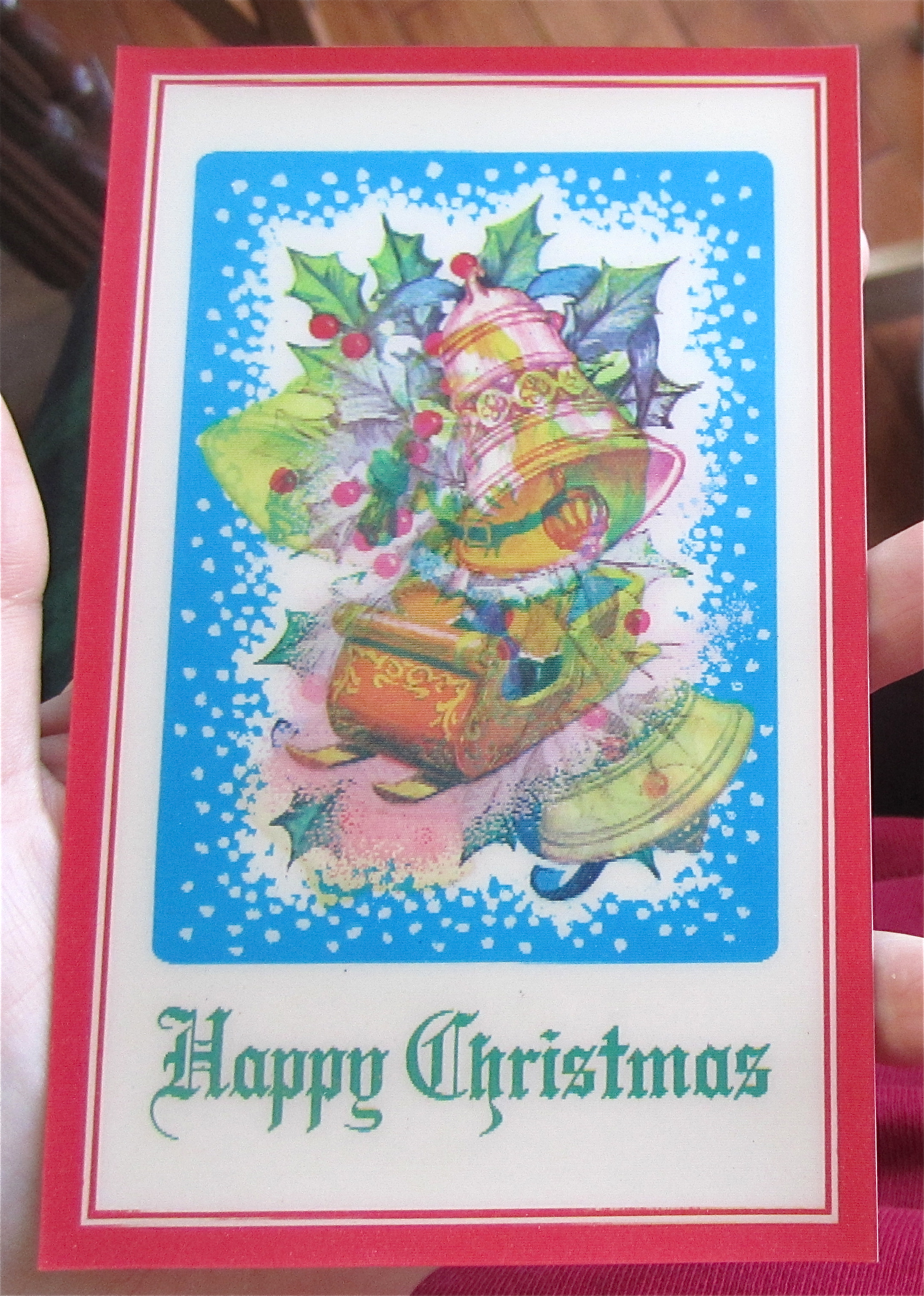 Flicker Flash Happy Christmas Postcard