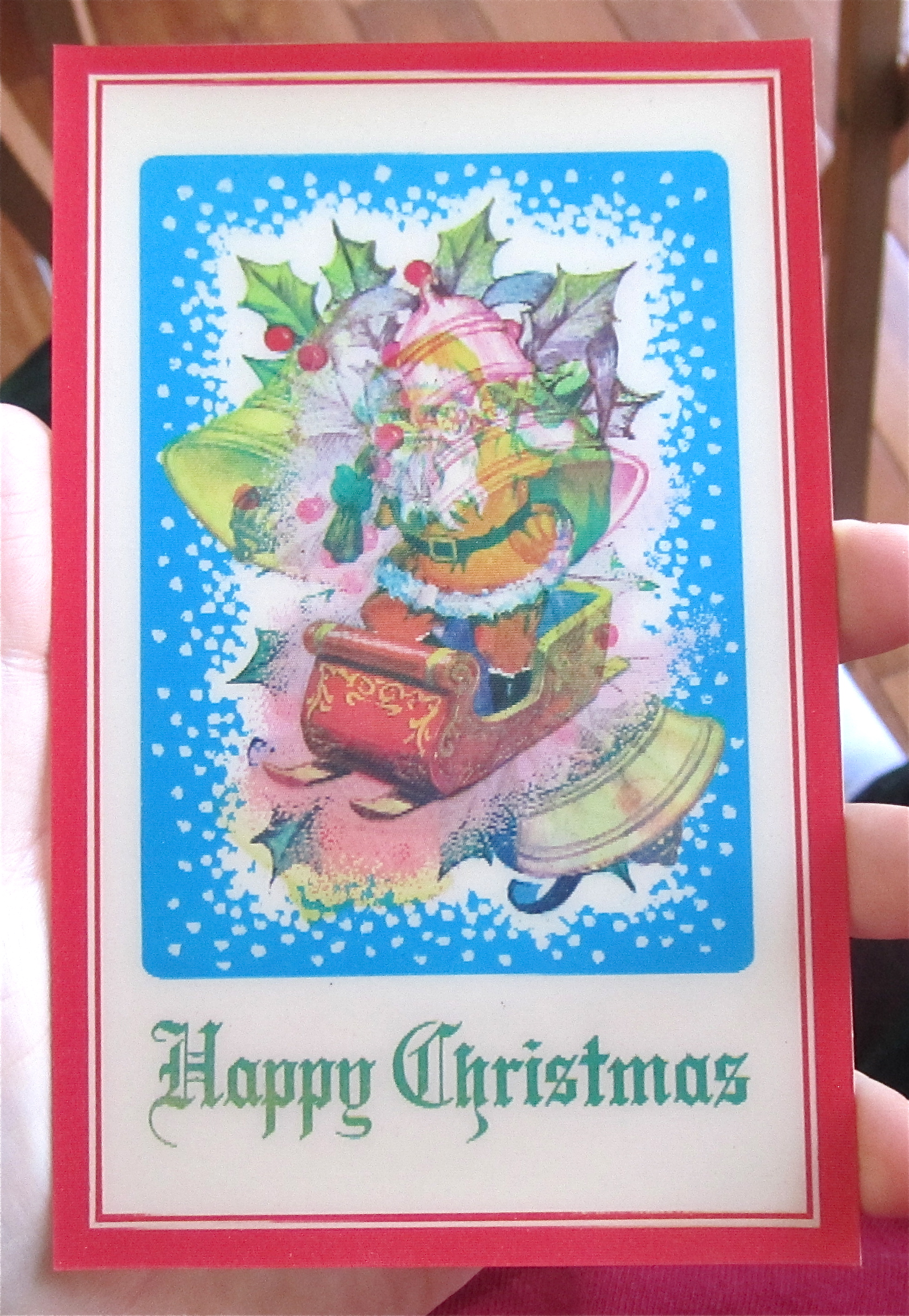 Flicker Flash Happy Christmas Postcard