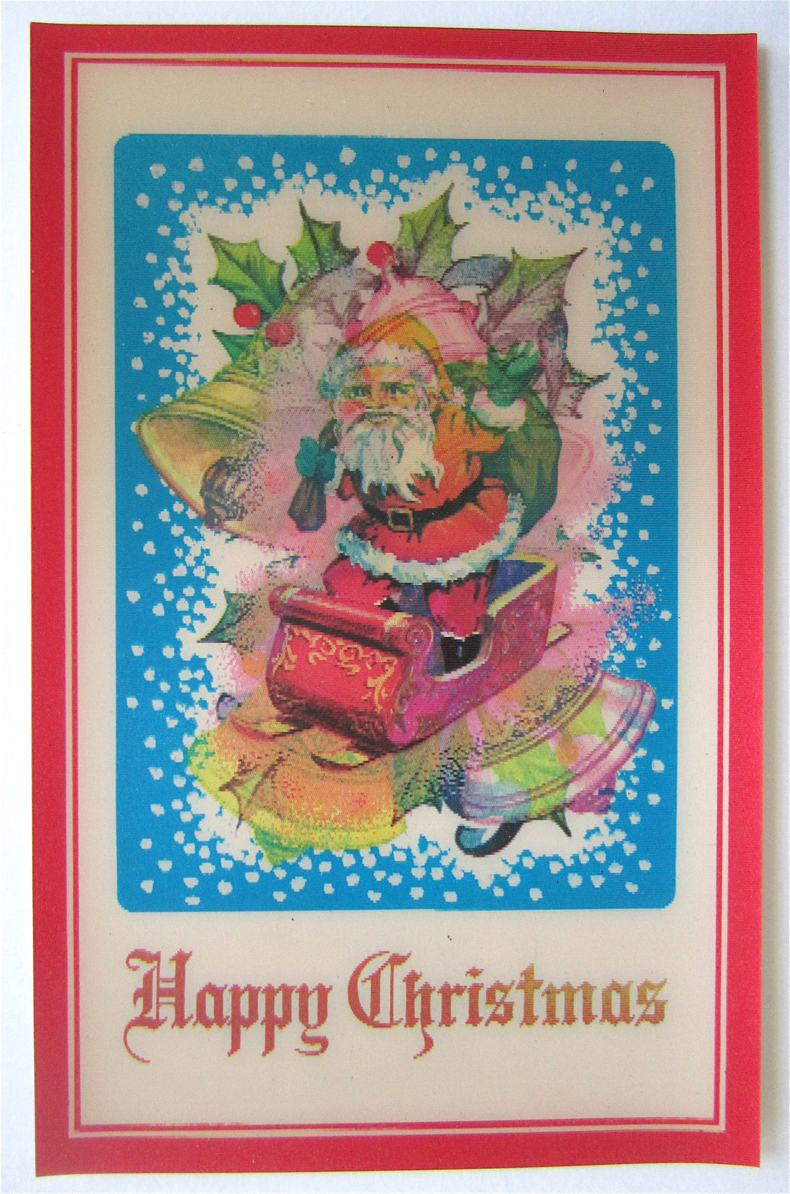 Flicker Flash Happy Christmas Postcard