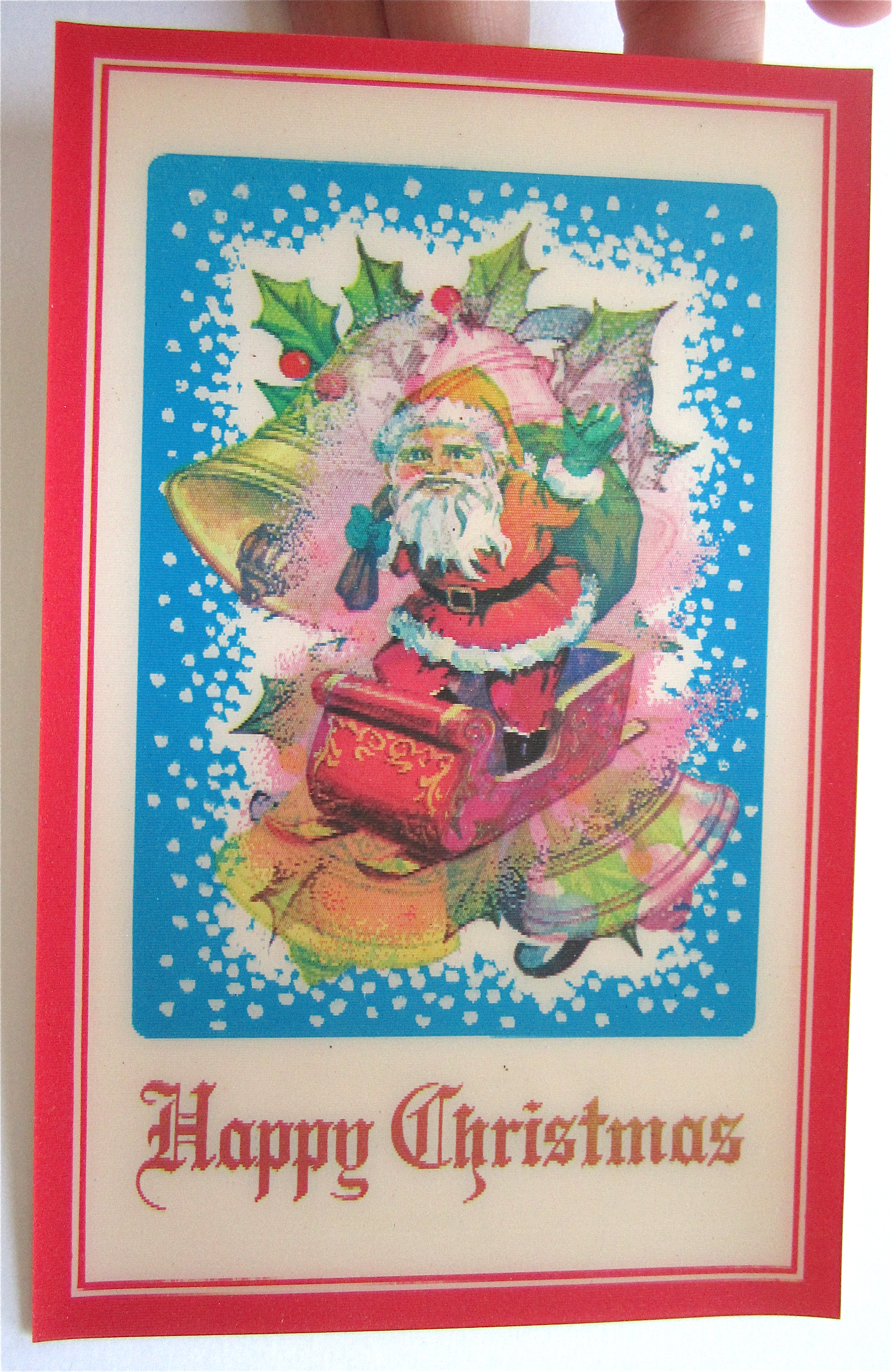 Flicker Flash Happy Christmas Postcard