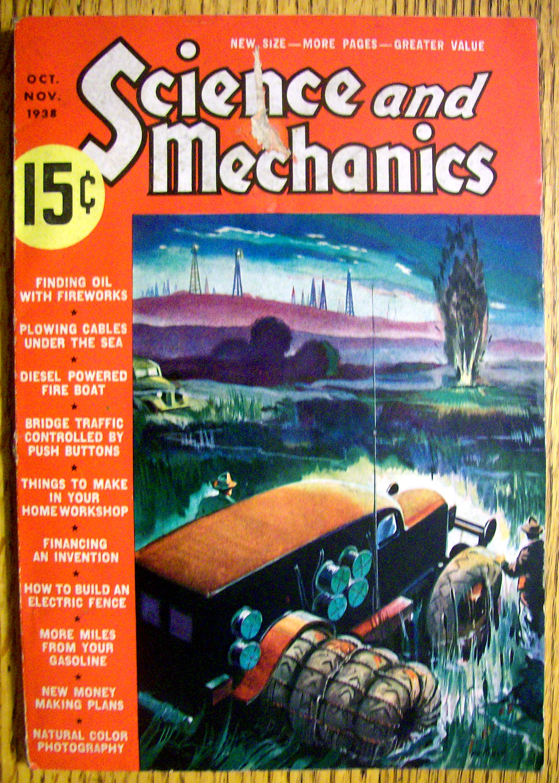 Science & Mechanics October/November 1938 Fire Boat