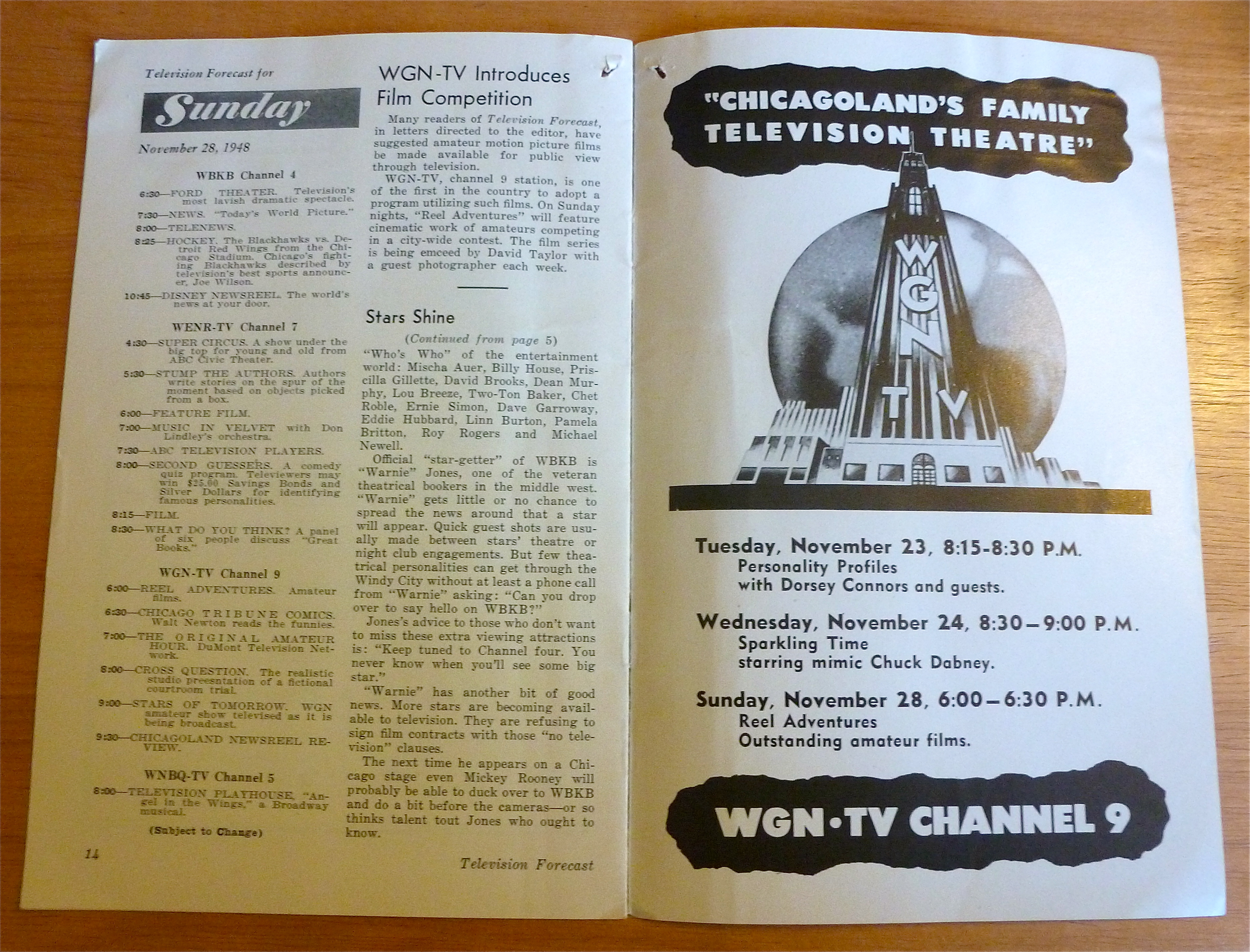 1948 Chicago Television Forecast Vol.1-#29 Mystery Show