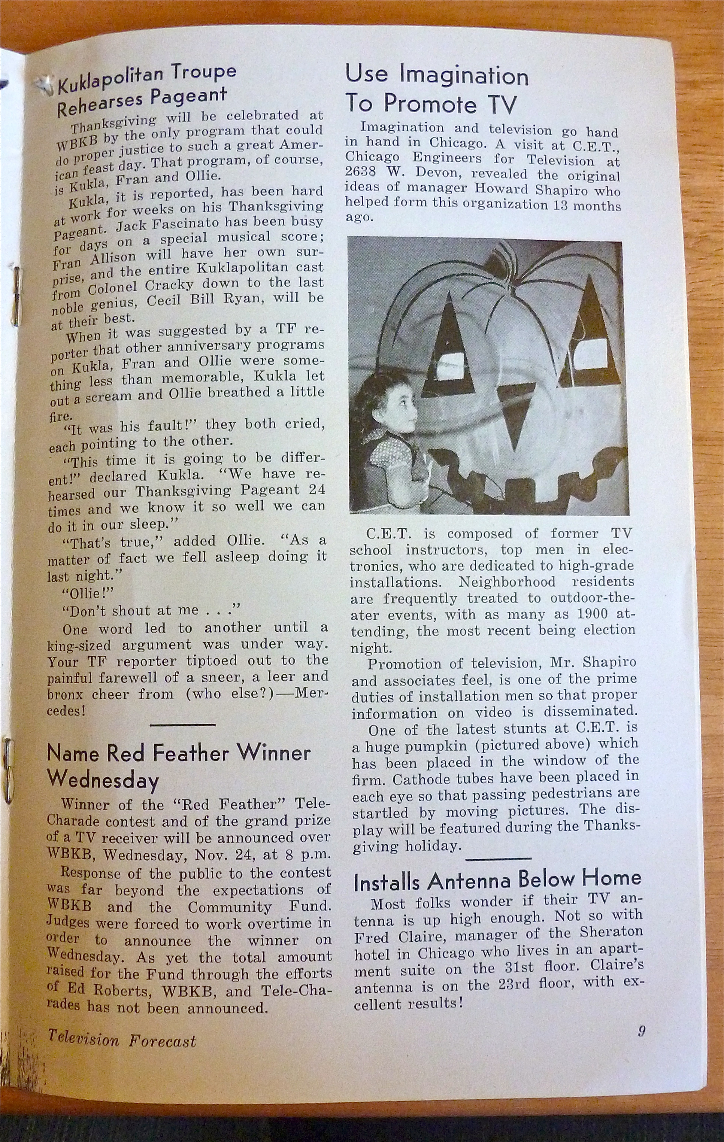 1948 Chicago Television Forecast Vol.1-#29 Mystery Show