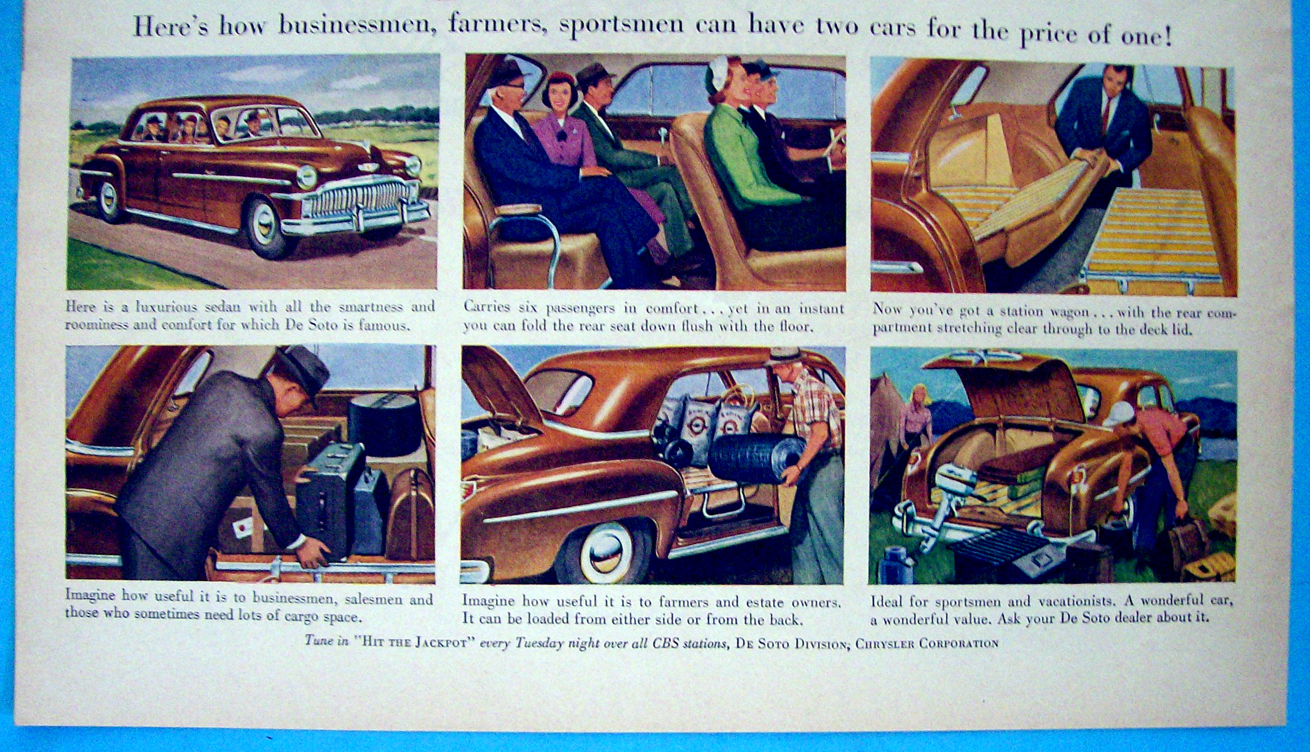 1949 De Soto with the De Soto Sedan