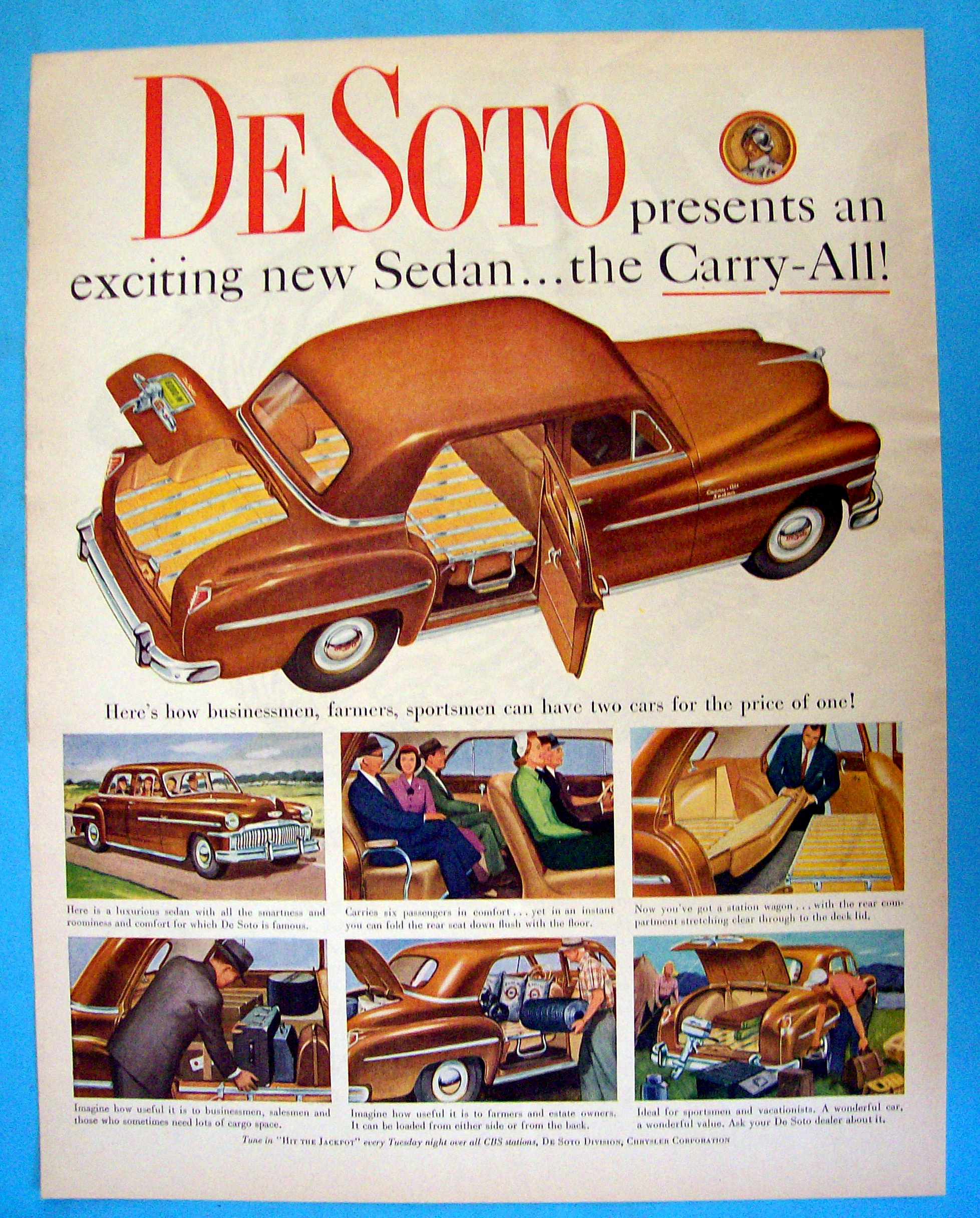 1949 De Soto with the De Soto Sedan