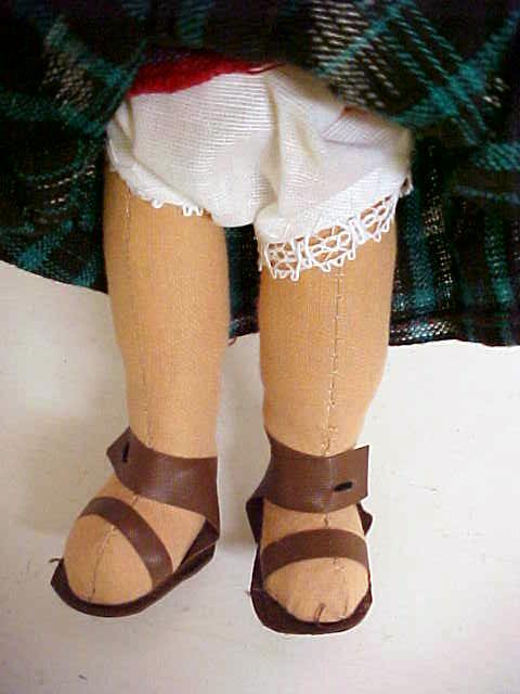 Cloth Folk Art Doll Colorful Ethnic