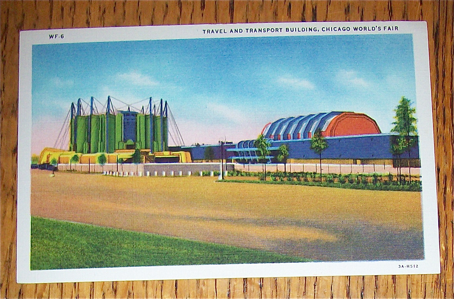 Travel Building Postcard (1933 Century Of Progress)