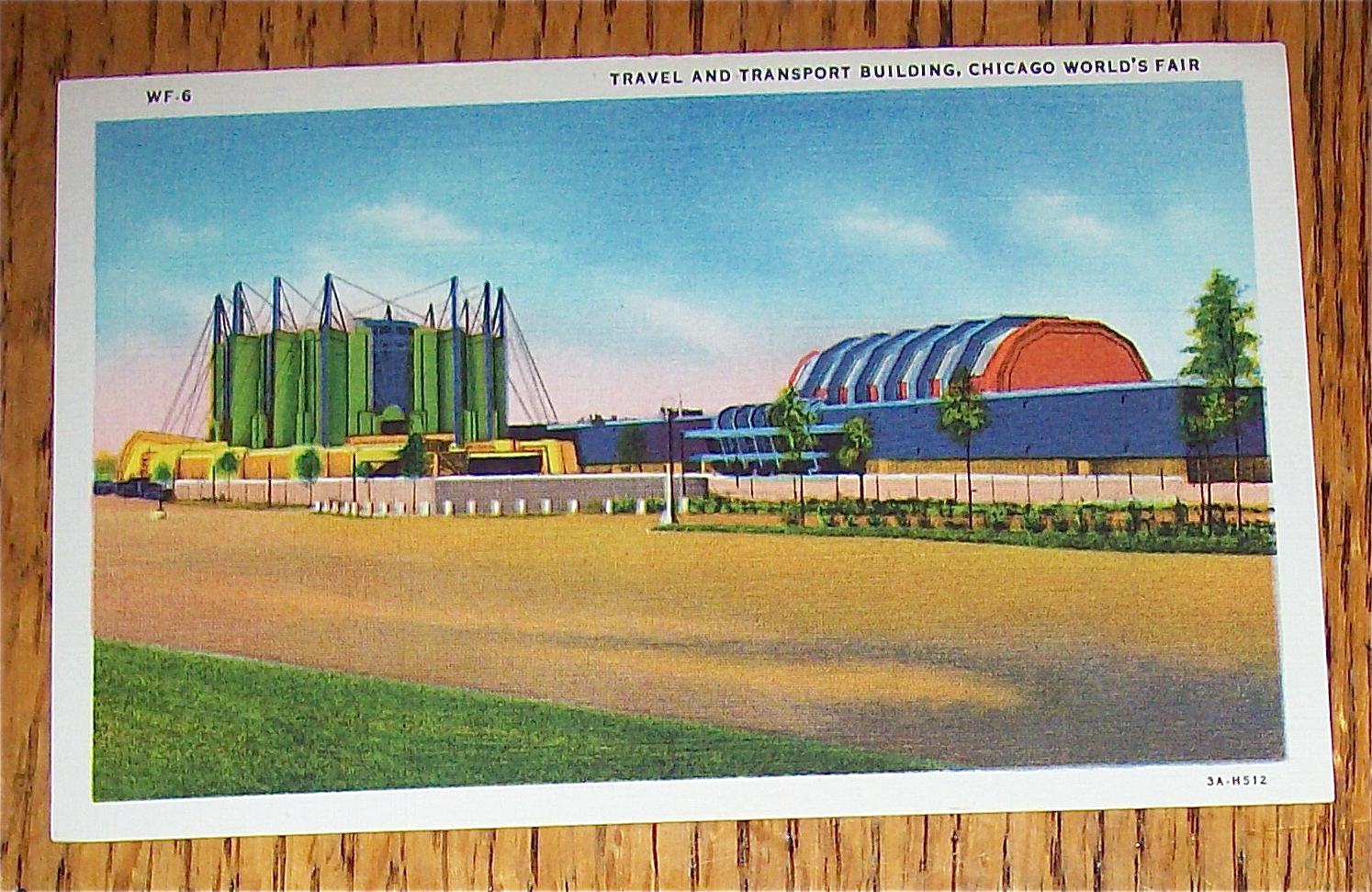 Travel Building Postcard (1933 Century Of Progress)