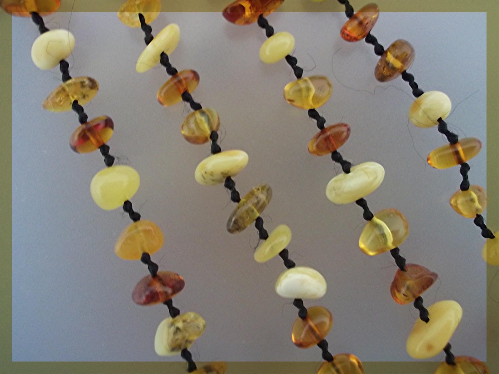 Baltic Amber Honey Butterscotch and Green