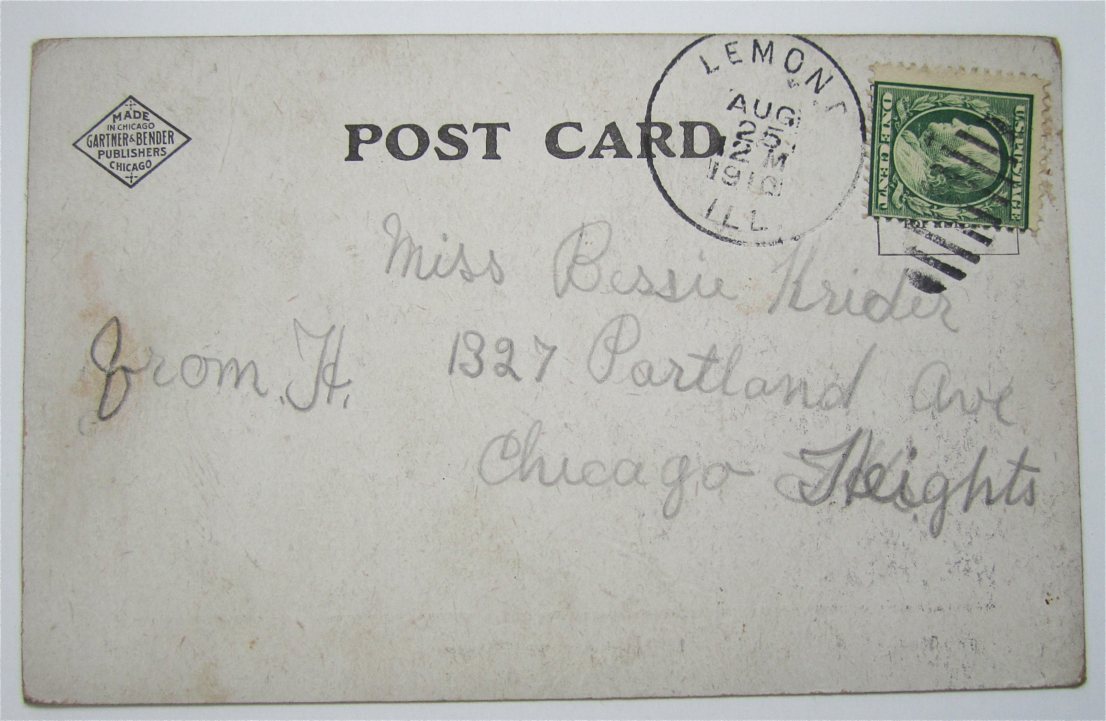 Michigan Avenue, Chicago Postcard