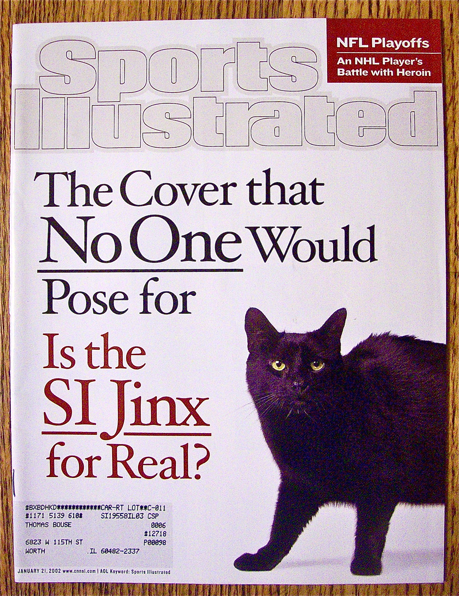 Sports Illustrated Magazine January 21, 2002 SI Jinx