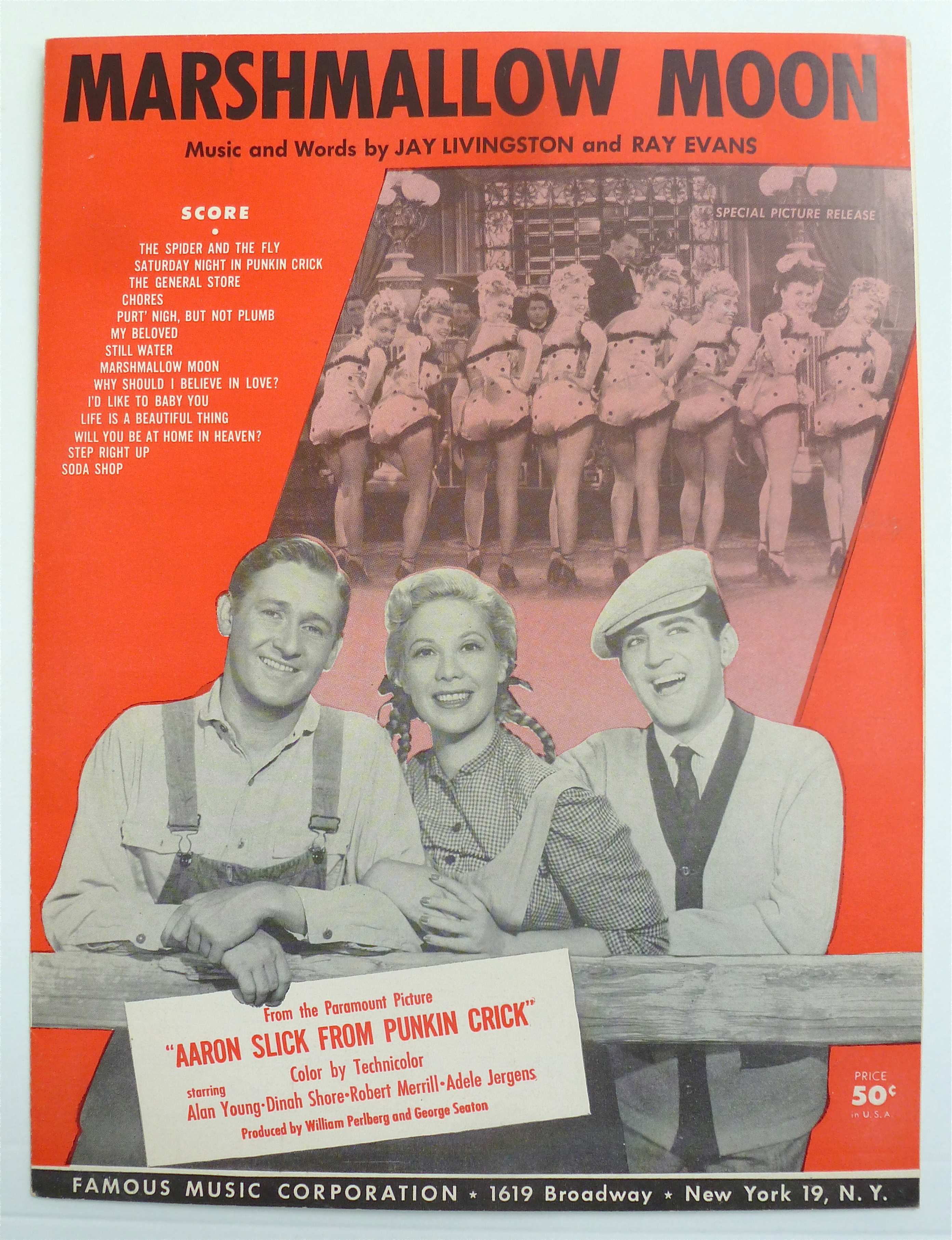 Sheet Music For 1951 Marshmallow Moon