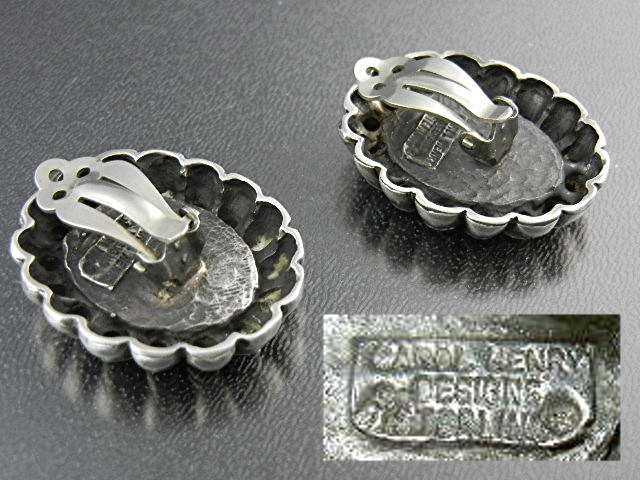 CAROL HENRY  Earrings Sterling Silver Clips