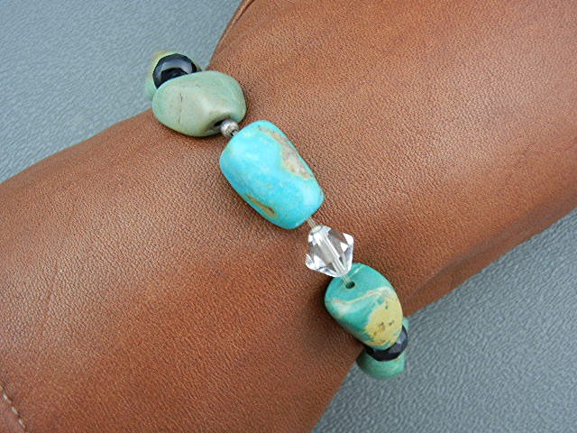 Native American Turquoise Crystal Expanda Bracelets 3