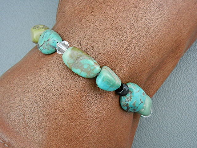 Native American Turquoise Crystal Expanda Bracelets 3