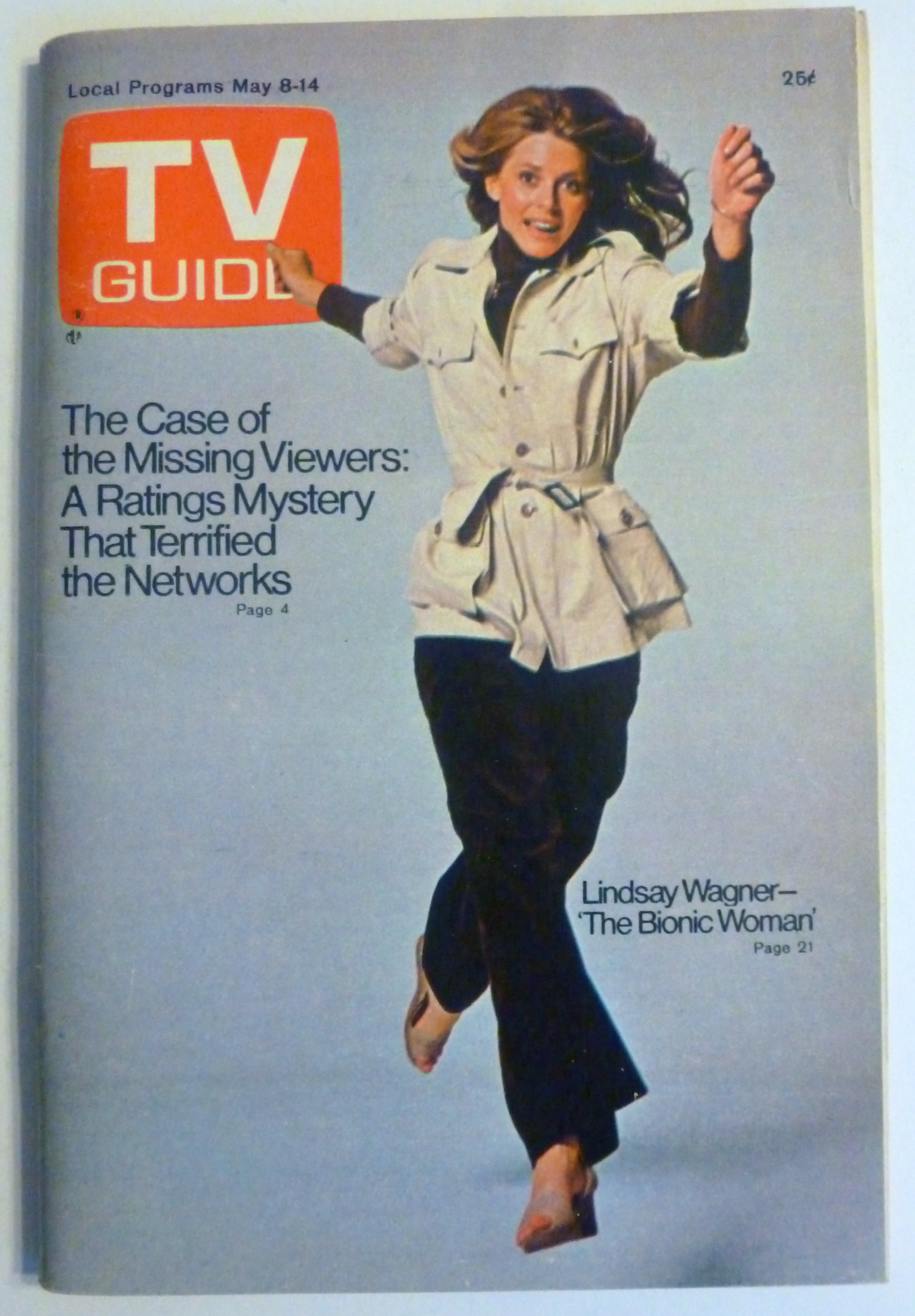 TV Guide-May 8-14, 1976-Lindsay Wagner
