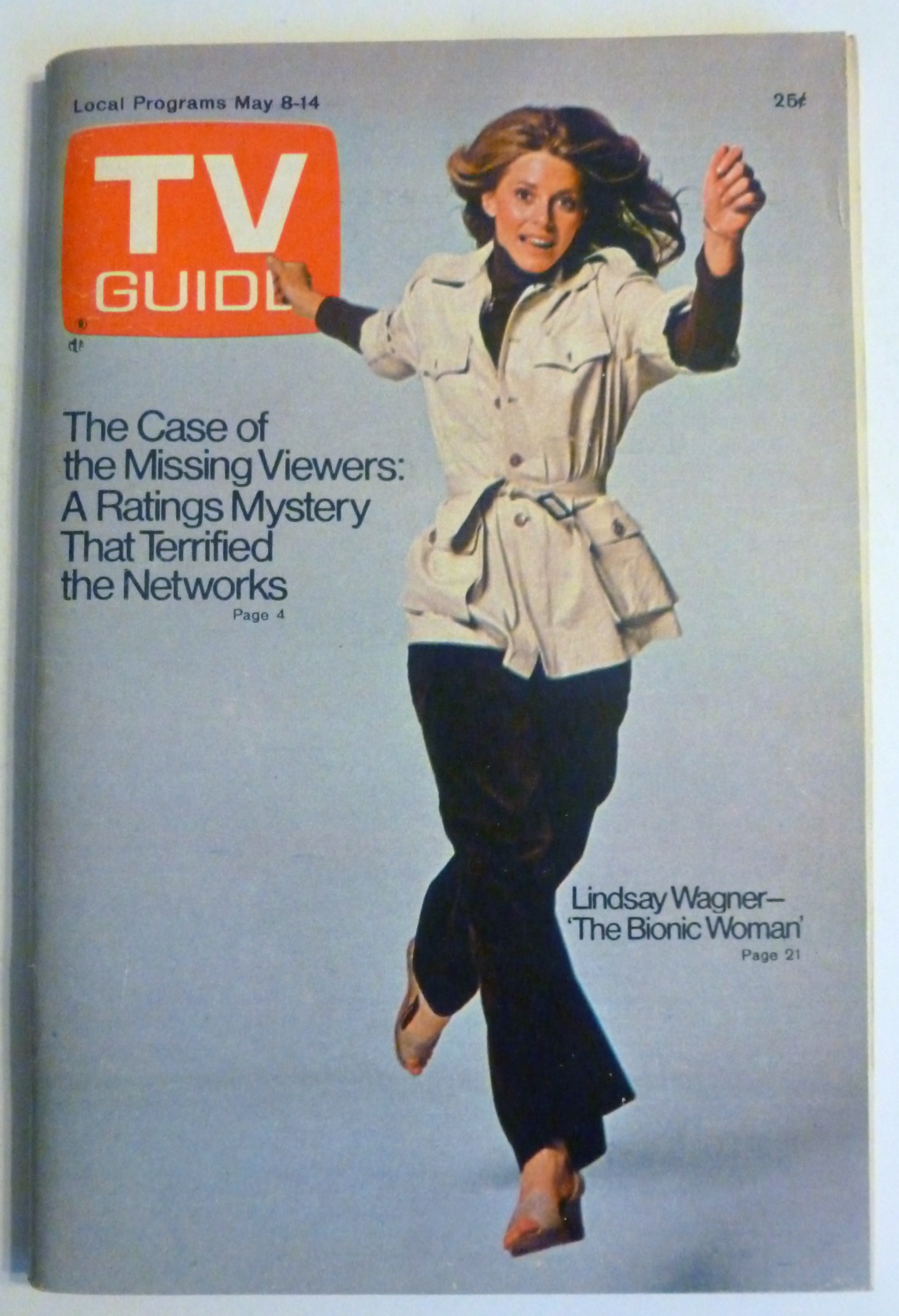 TV Guide-May 8-14, 1976-Lindsay Wagner