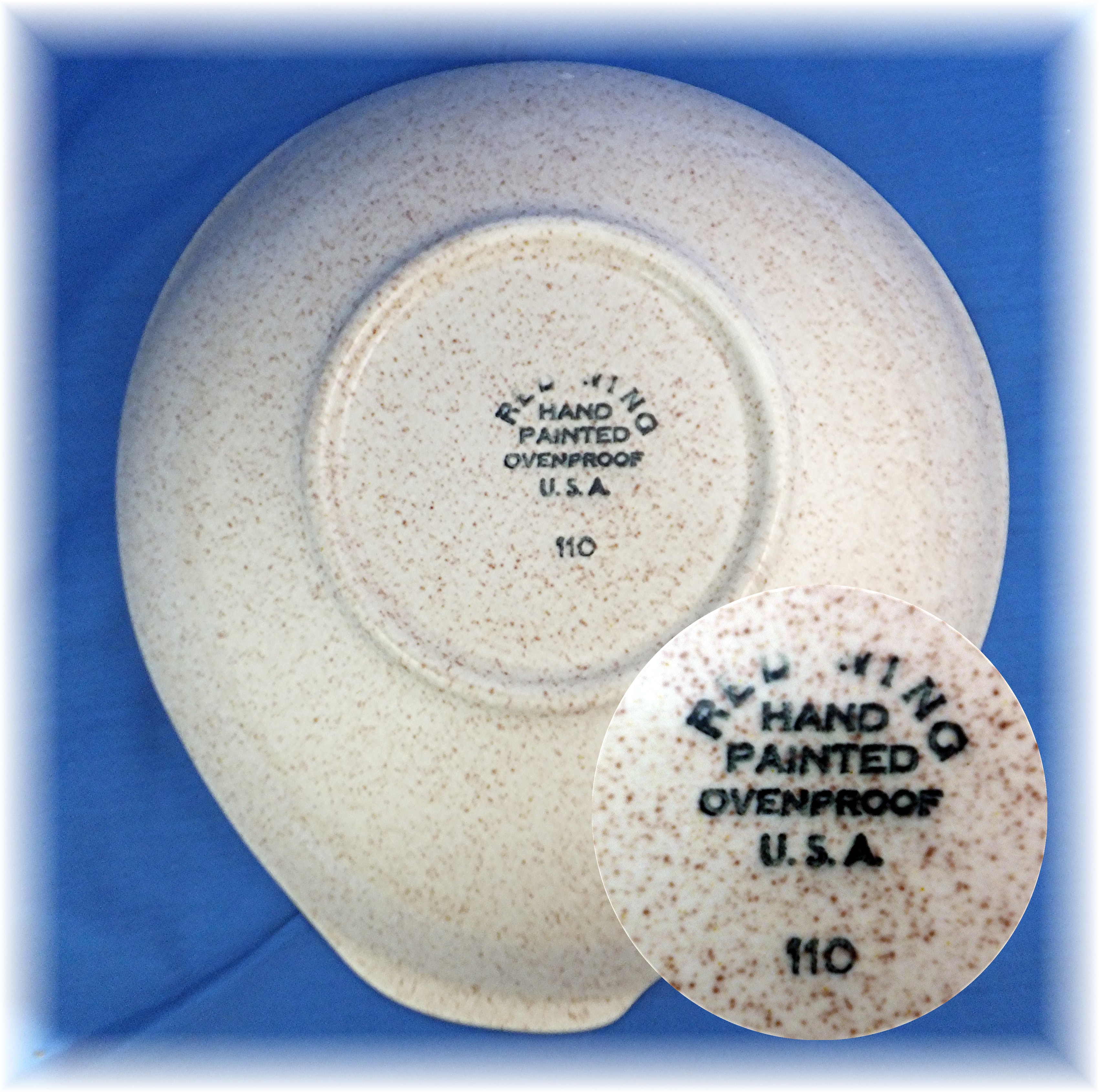 Round Vegetable Bowl in the Bob White pattern by Red Wi