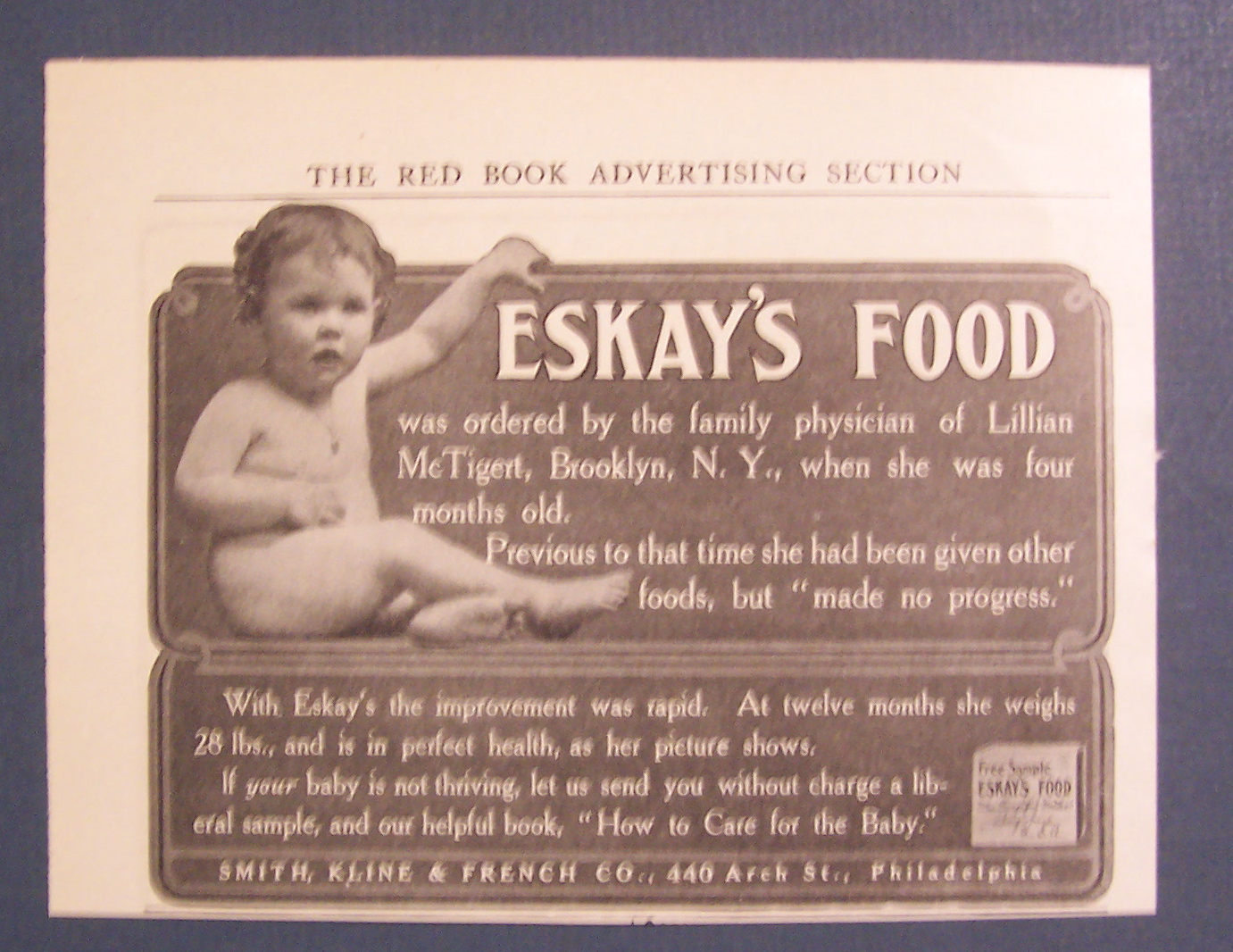 1907  Eskay's  Food