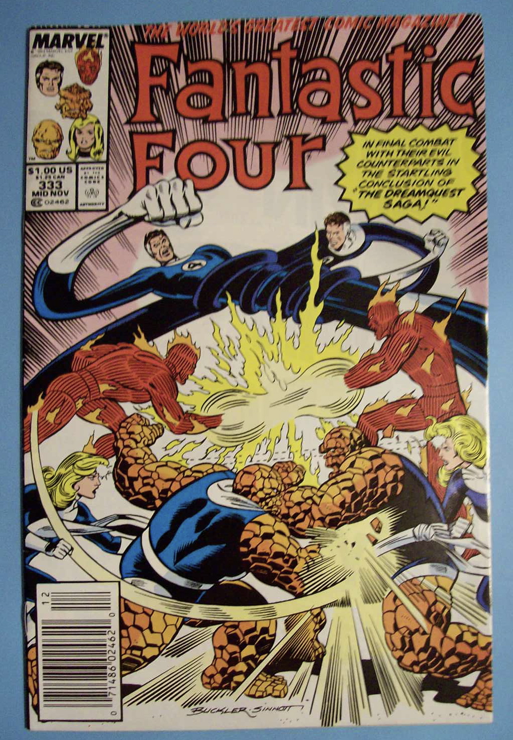 Fantastic Four Comics - Mid Nov 1989 - Dream Is Dead