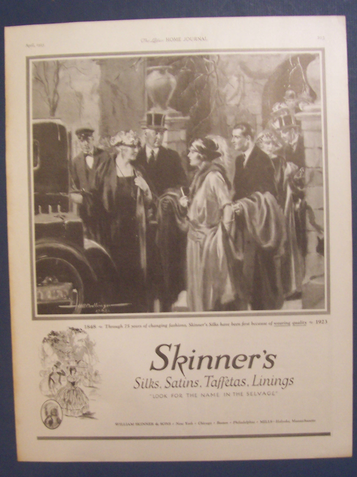1923  Skinner's  Silks,  Satins,  Taffetas  &  Linings