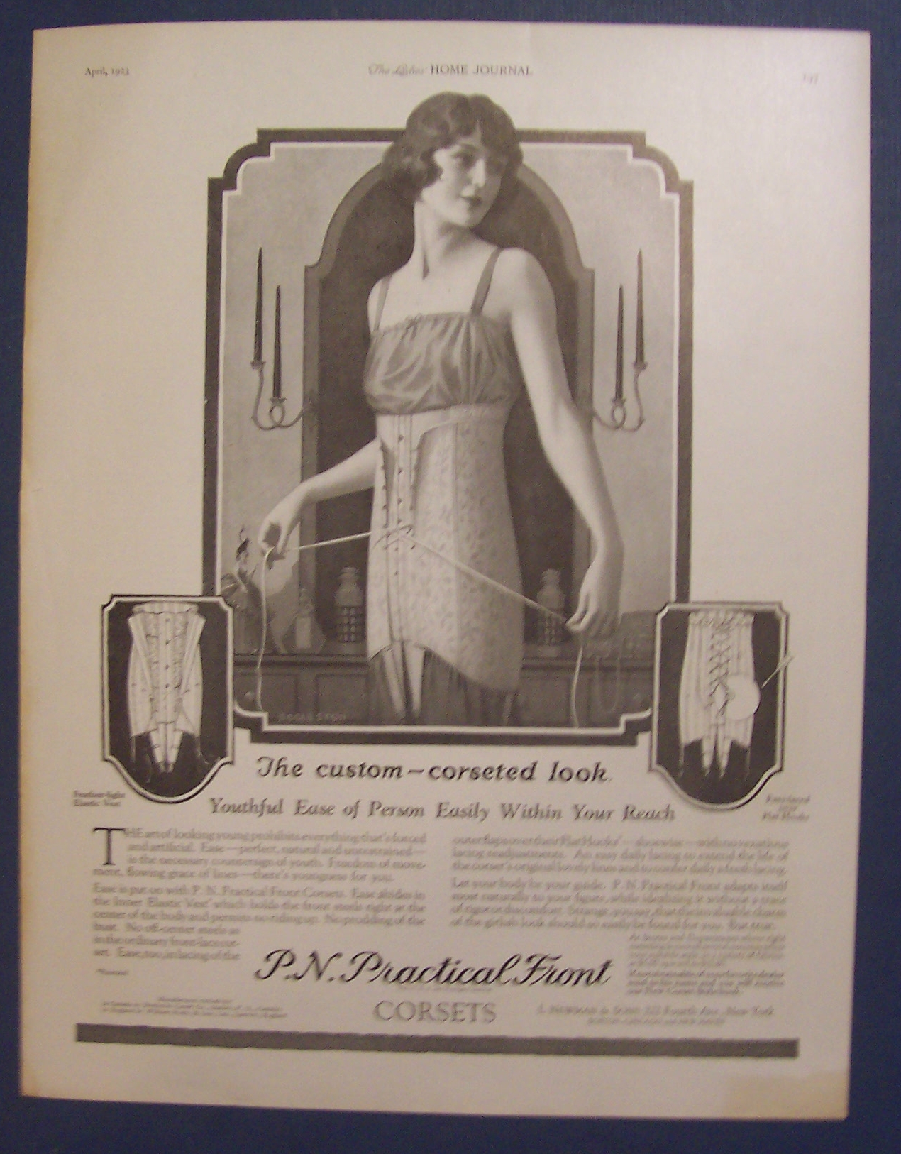 1923 P. N. Practical Front Corsets