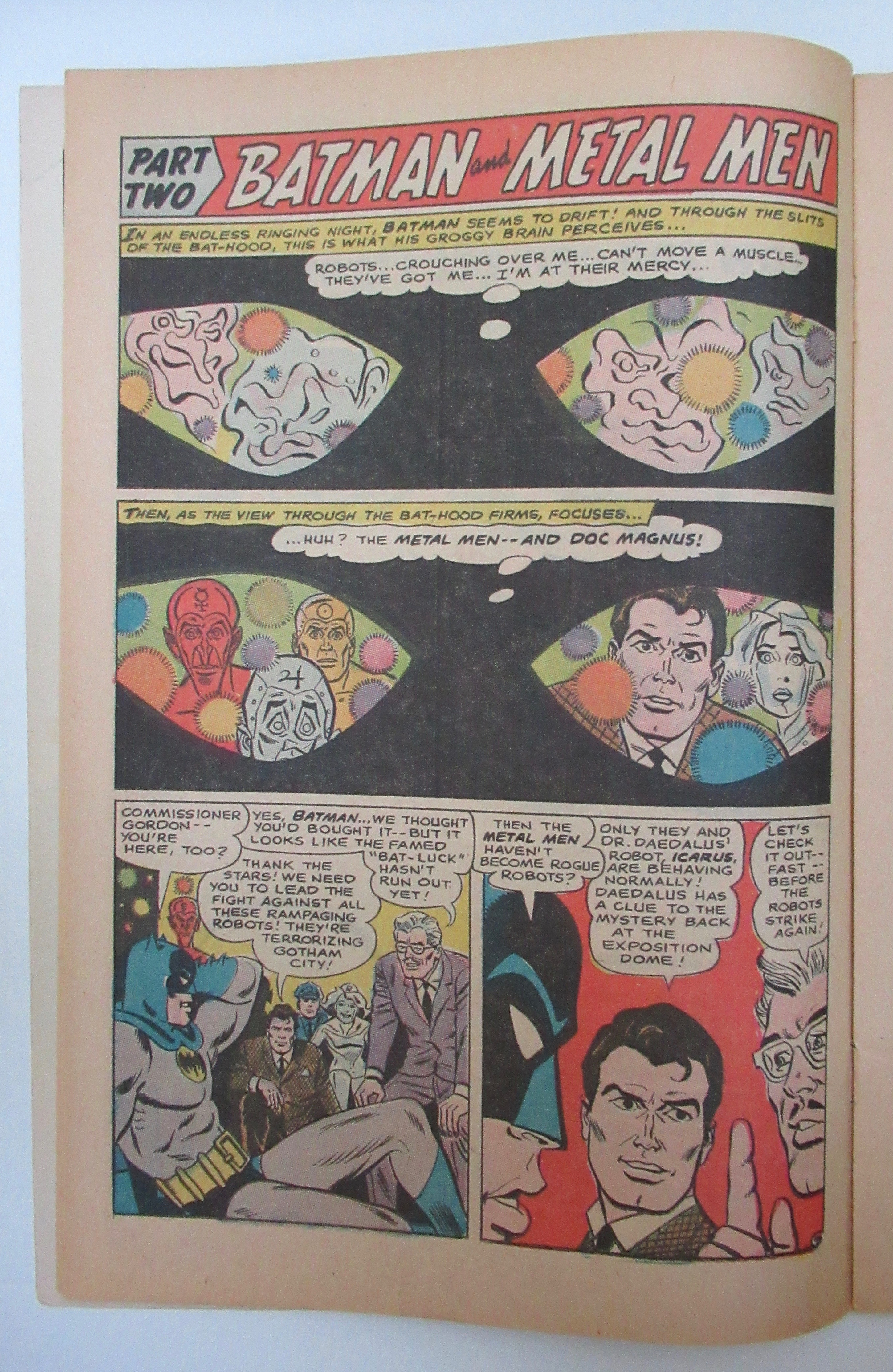 Batman & Metal Man October 1967 Rampant Run The Robots