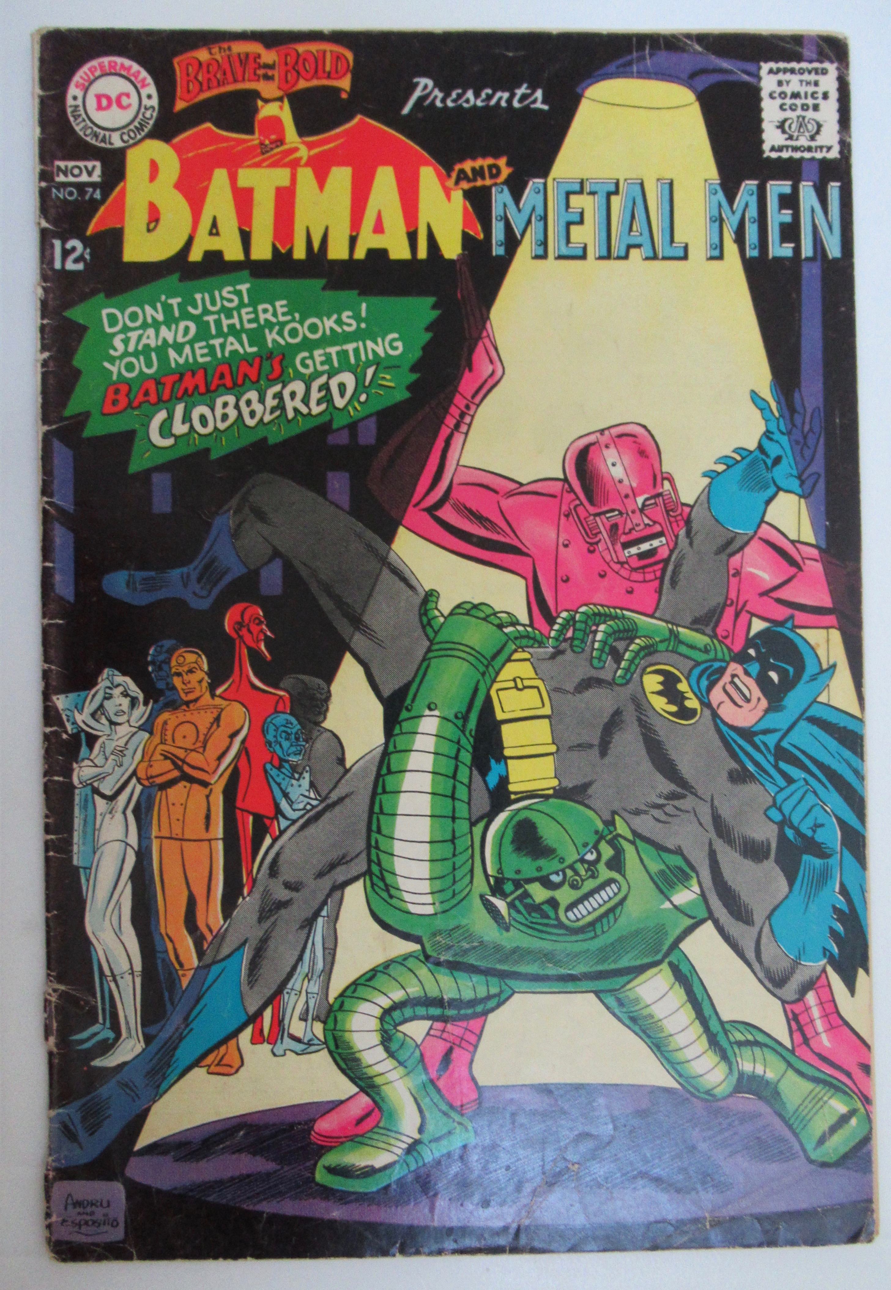 Batman & Metal Man October 1967 Rampant Run The Robots
